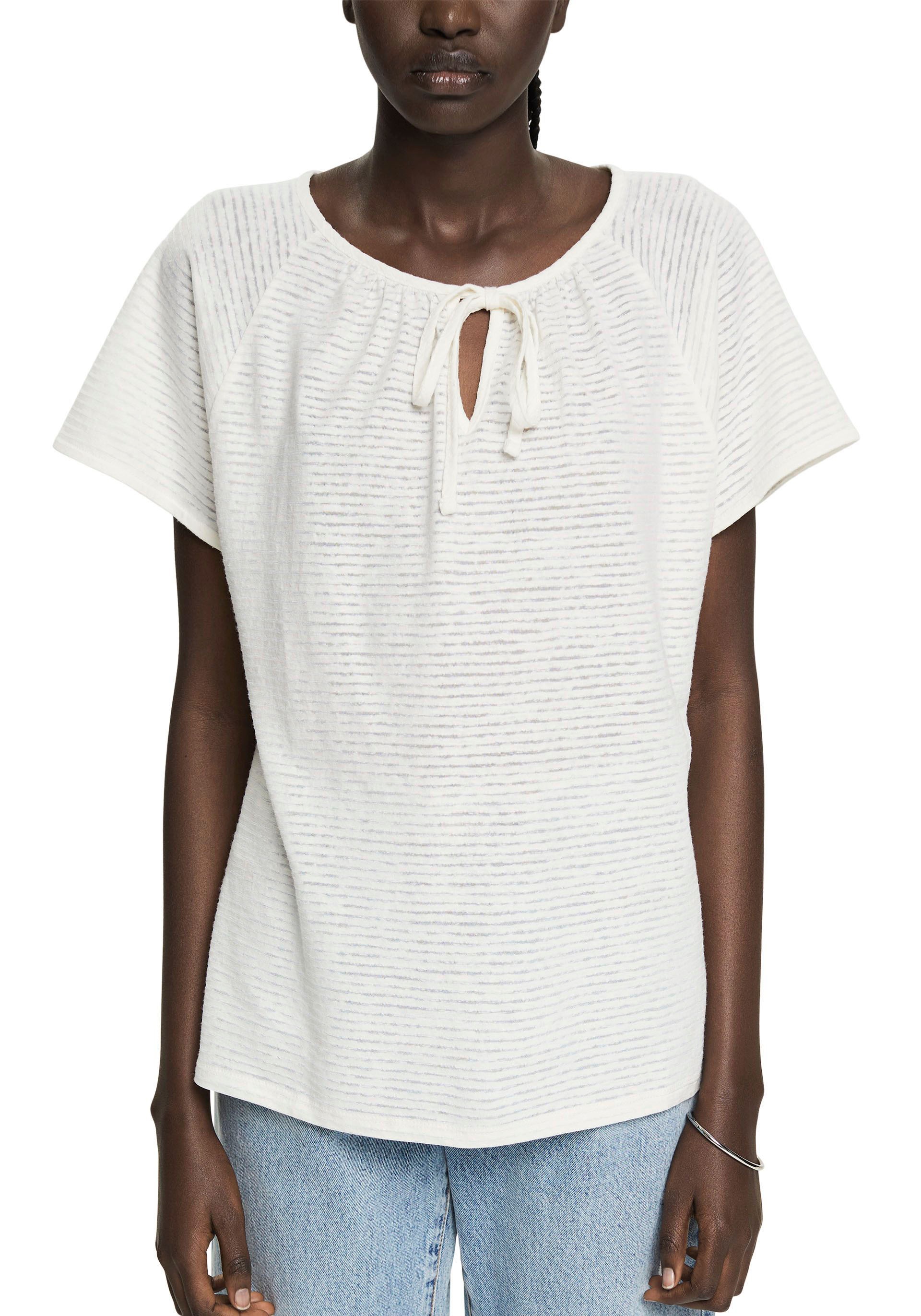 Esprit Kurzarmshirt, mit Binde-Detail kaufen