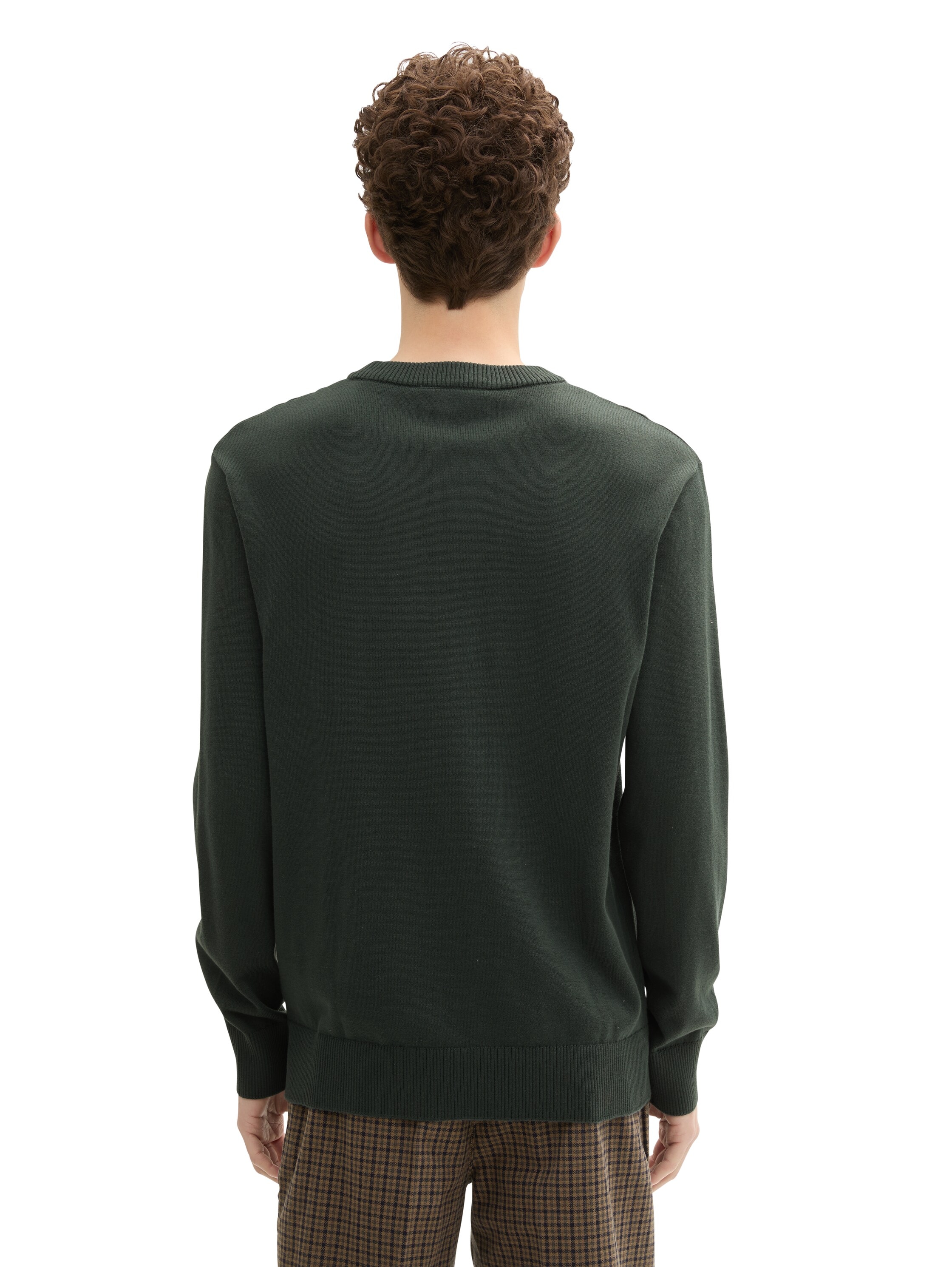 TOM TAILOR Denim Strickpullover, in melierter Optik