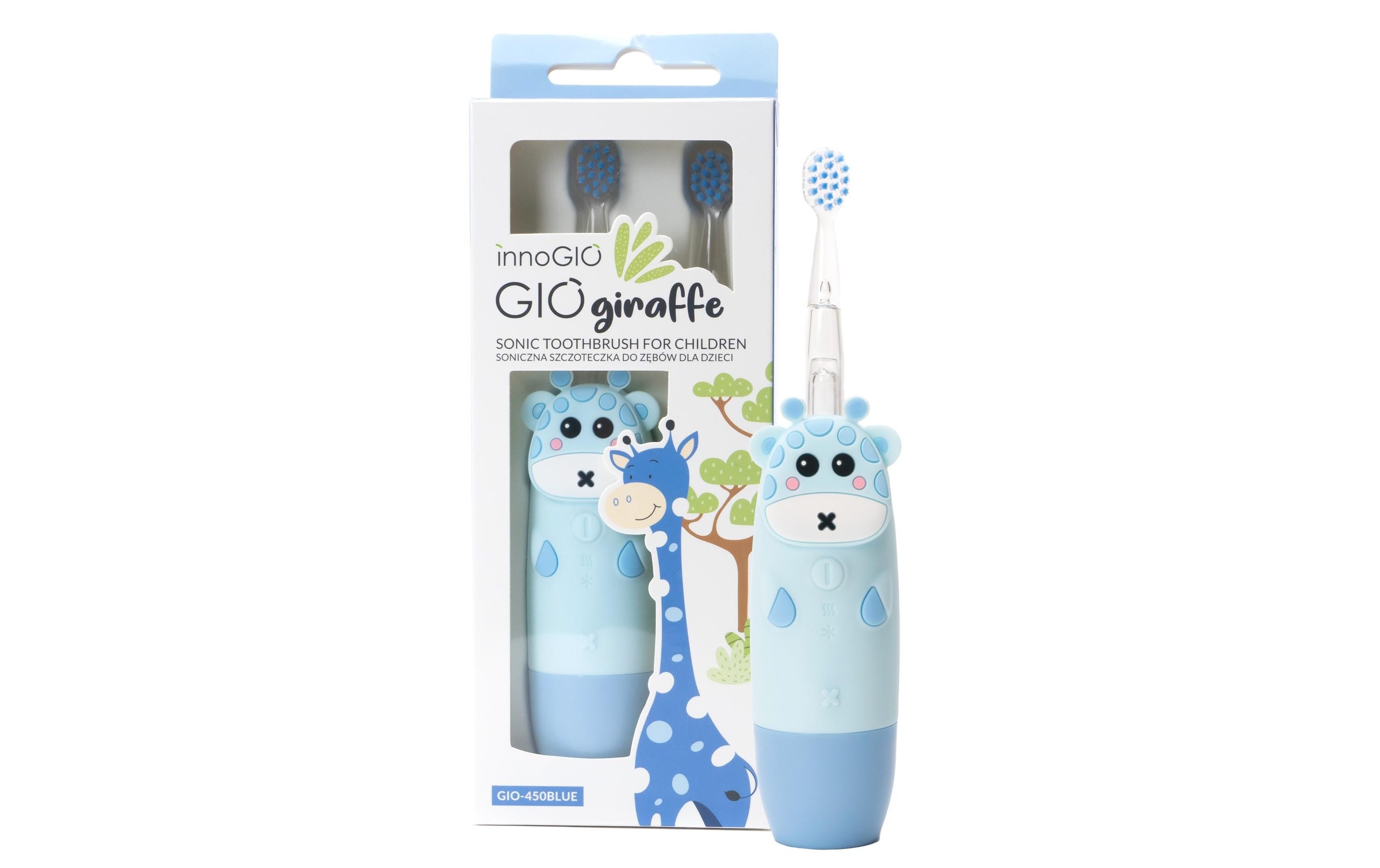 Elektrische Zahnbürste »innoGIO Sonic Giraffe Blau«