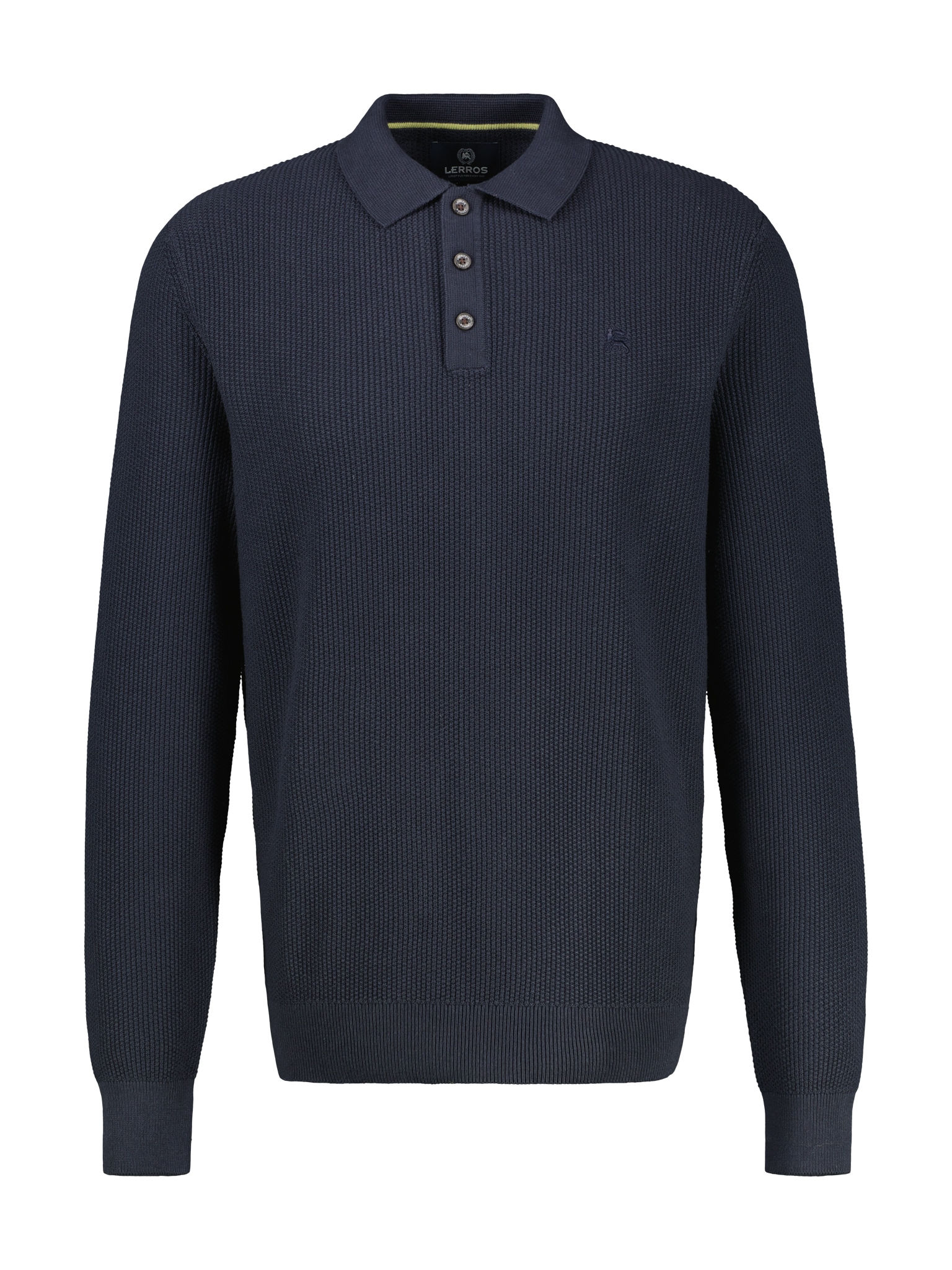 LERROS Polokragenpullover, aus weicher Baumwolle
