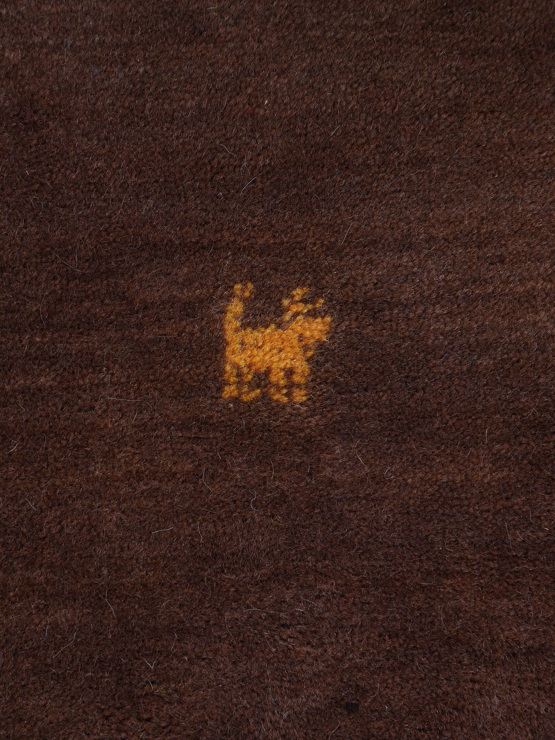 carpetfine Wollteppich »Gabbeh Uni, auch als Läufer und Rund erhältlich«, rechteckig, 15 mm Höhe, reine Wolle, handgewebt, Gabbeh Loom Tiermotiv, grosse Farbauswahl