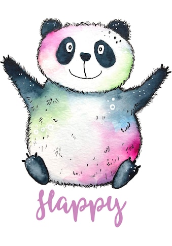 Wandtattoo »Happy Panda«