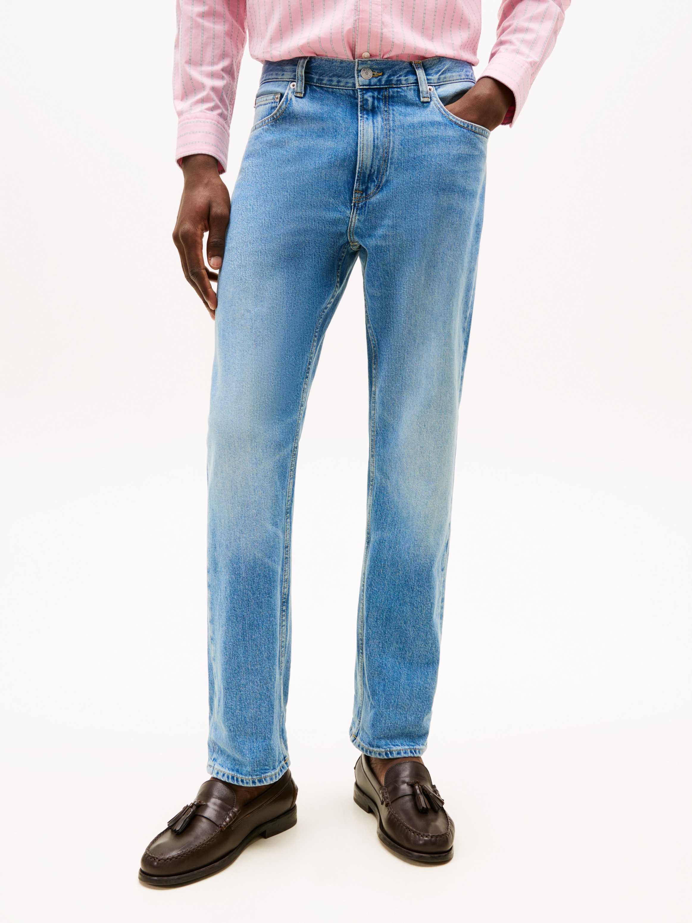 Tommy Hilfiger Straight-Jeans in blauer Waschung