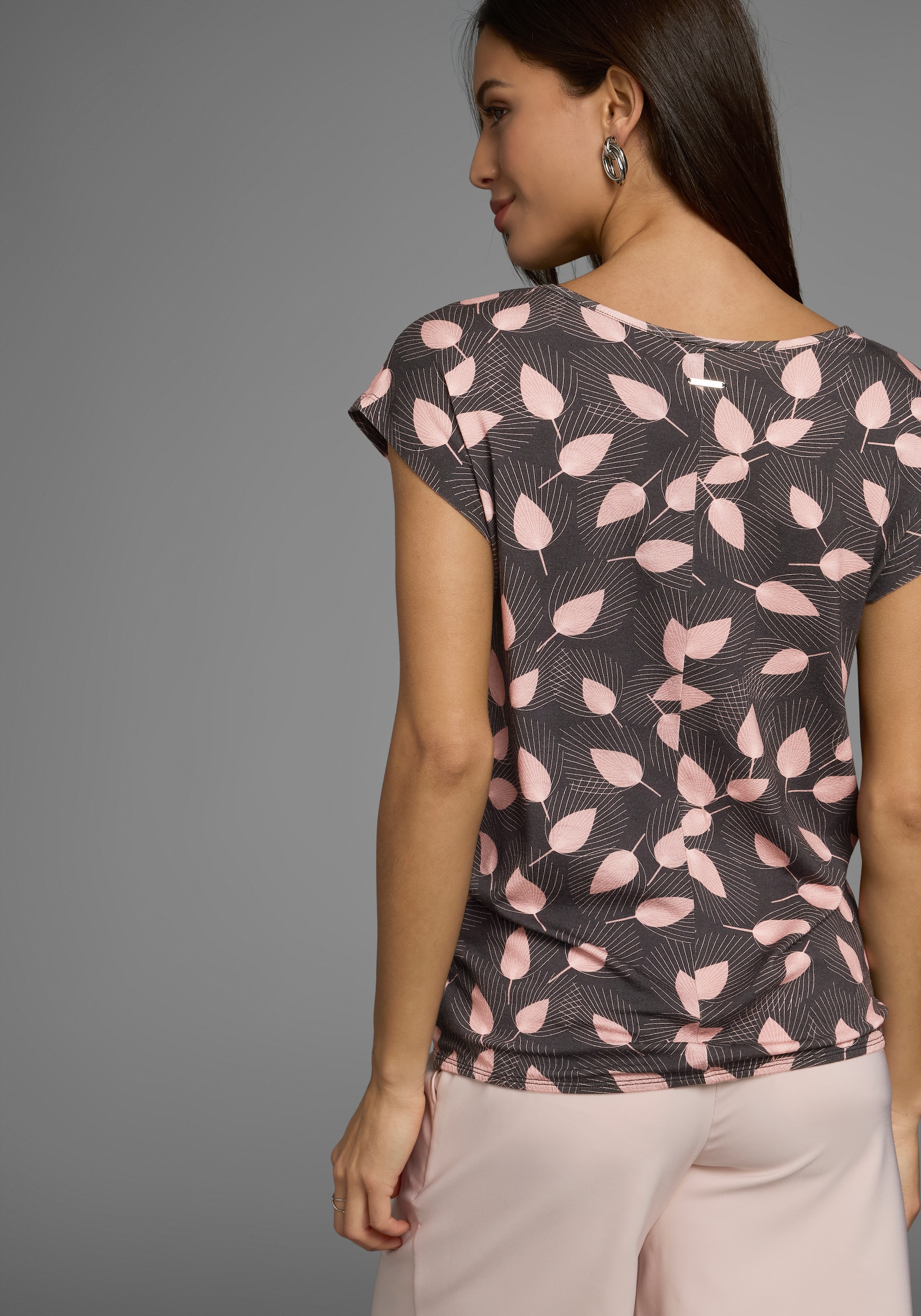 Laura Scott T-Shirt, (Packung, 2 tlg.), mit floralem Print - NEUE KOLLEKTION