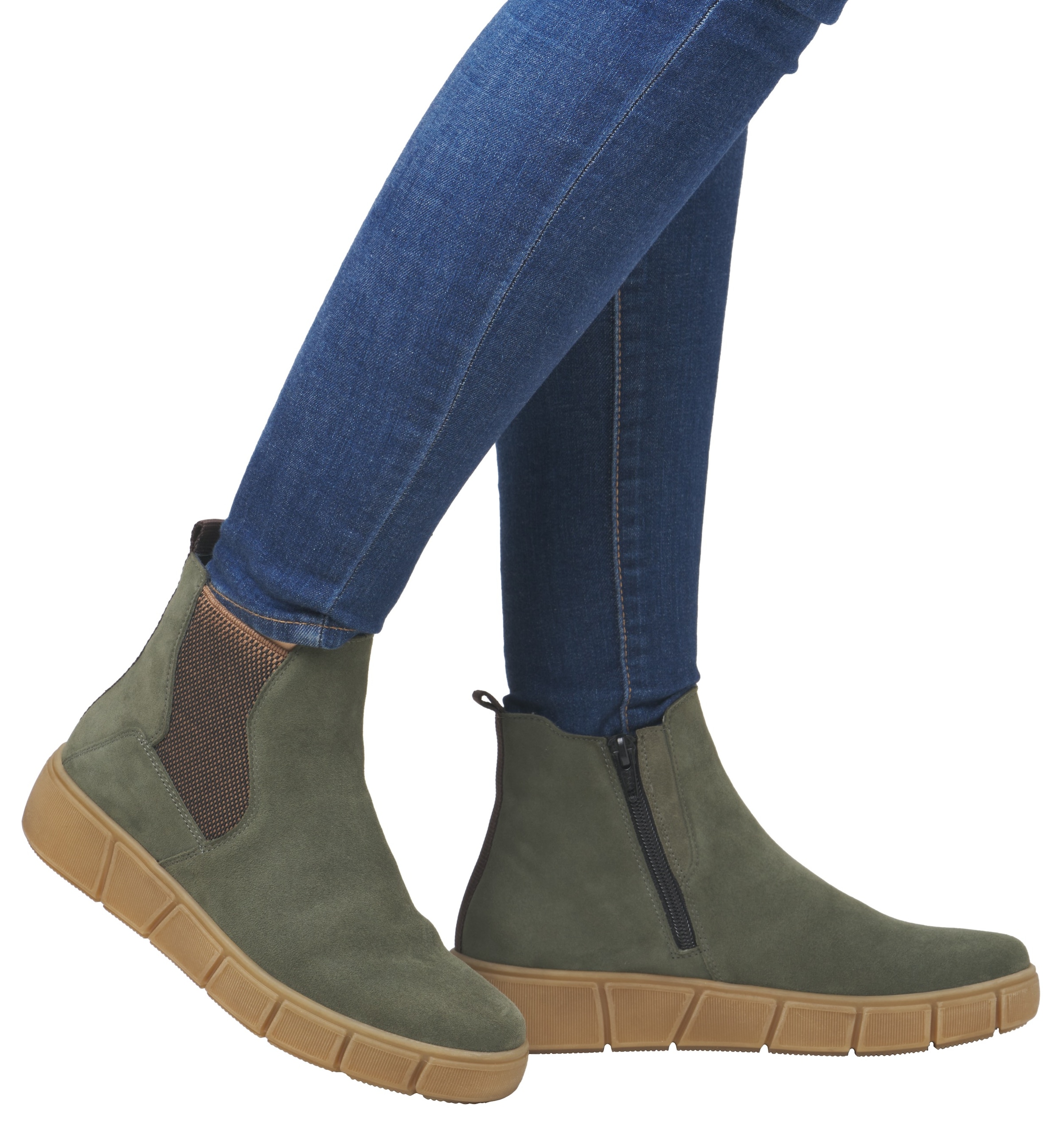 Remonte Chelseaboots, Plateau, Stiefelette, Ankleboots mit zusätzlichem Reissverschluss