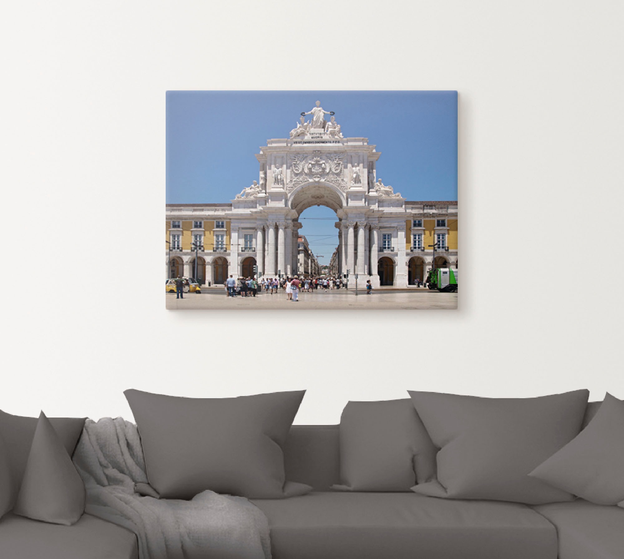 Artland Wandbild »Arco rua Augusta Lissabon«, Gebäude, (1 St.), als Alubild, Leinwandbild, Wandaufkleber oder Poster in versch. Grössen