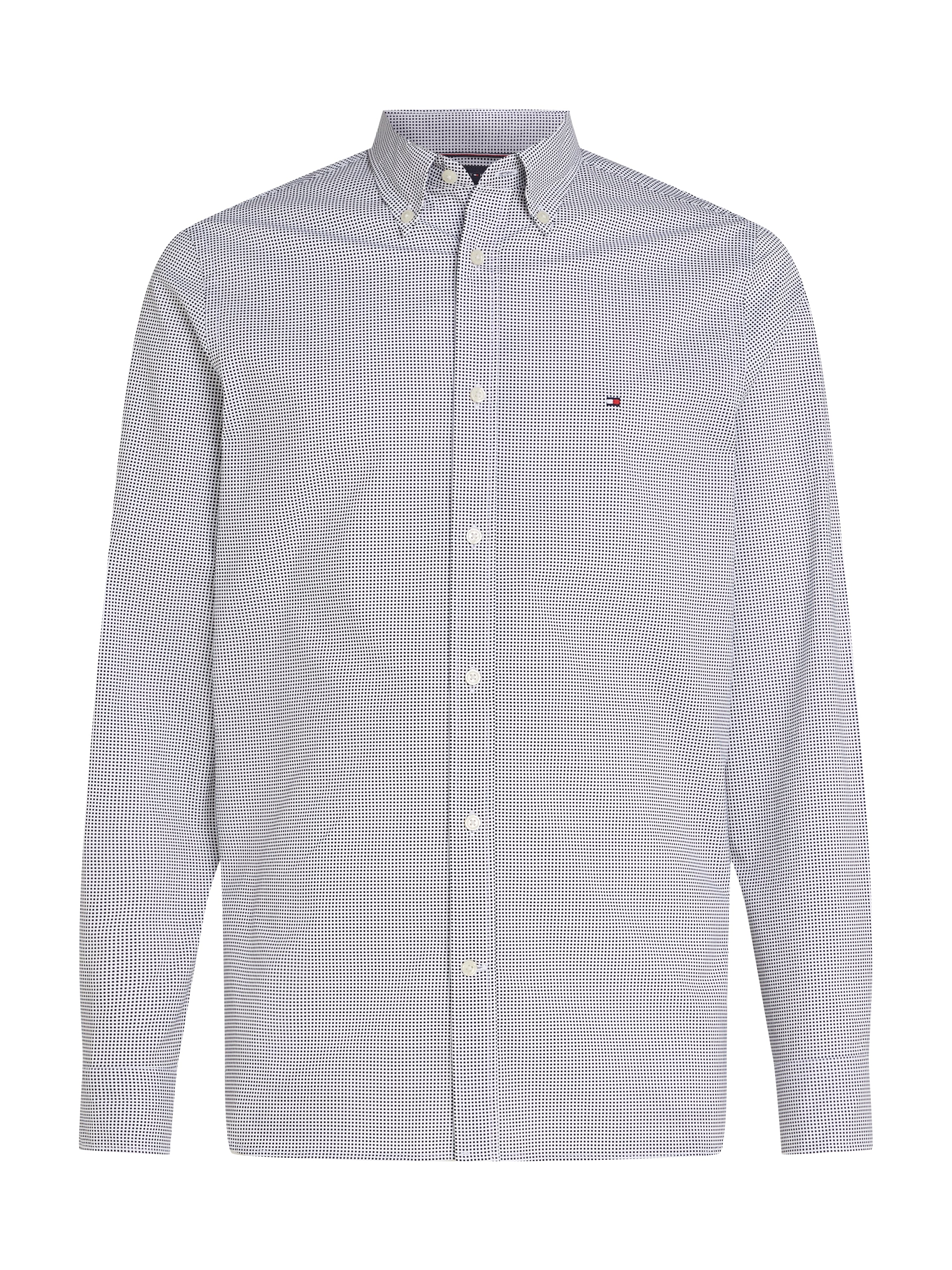 Tommy Hilfiger Businesshemd »MICRO PRINT SF SHIRT«, kleinkariert gemustert