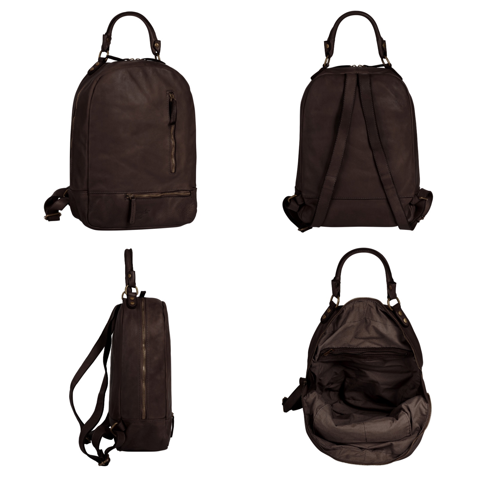 Samantha Look Cityrucksack, echt Leder, Made in Italy