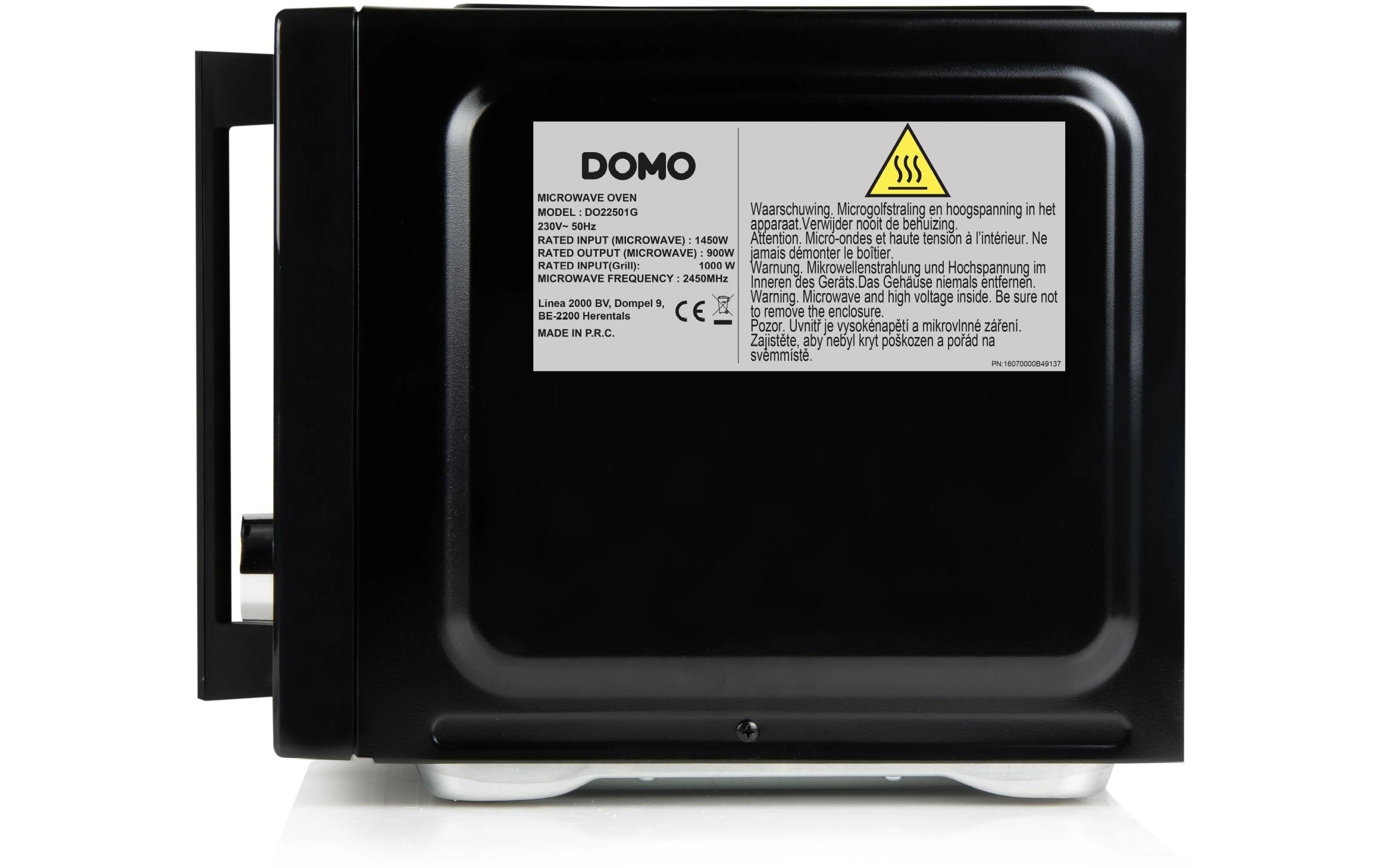 Domo Mikrowelle »mit Grill DO22501G Schwarz«, 1000 W