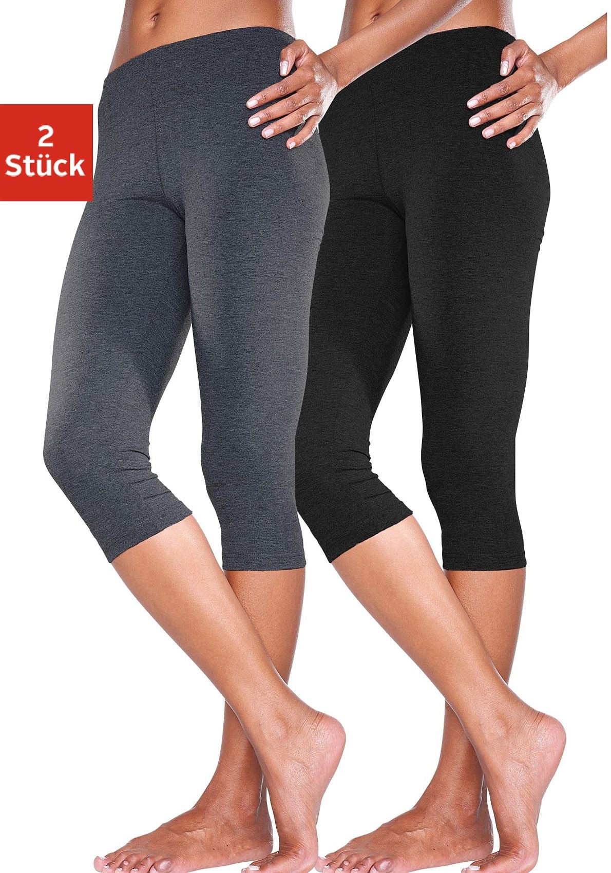 Vivance active Caprileggings mit Gummibund, Loungewear