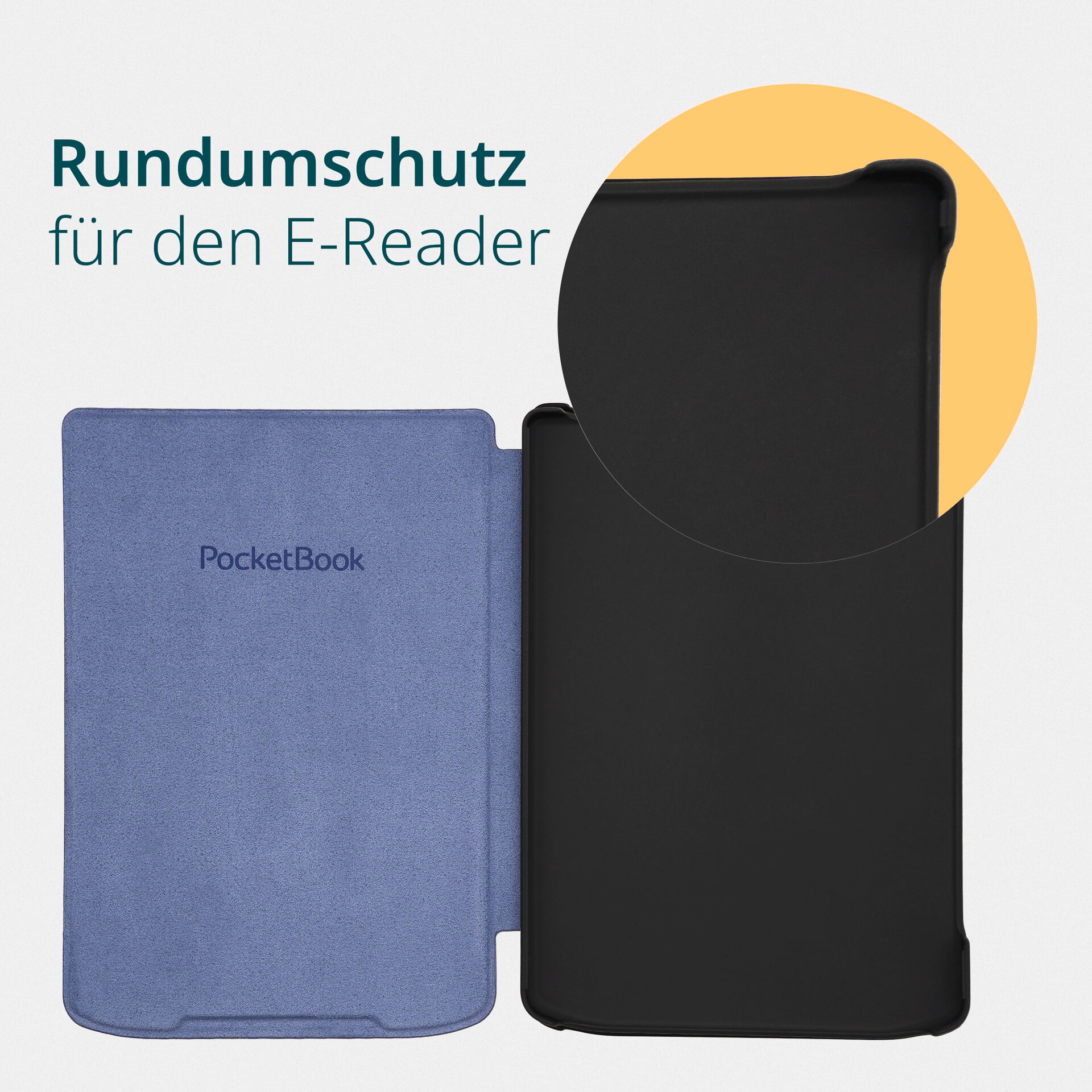 PocketBook E-Reader-Hülle »Shell Cover 6 für Verse, Verse Pro & Verse Pro Color«, 15,2 cm (6 Zoll), Backcover, Schutzhülle, Book Cover, Case, Schutzcase, stossfest