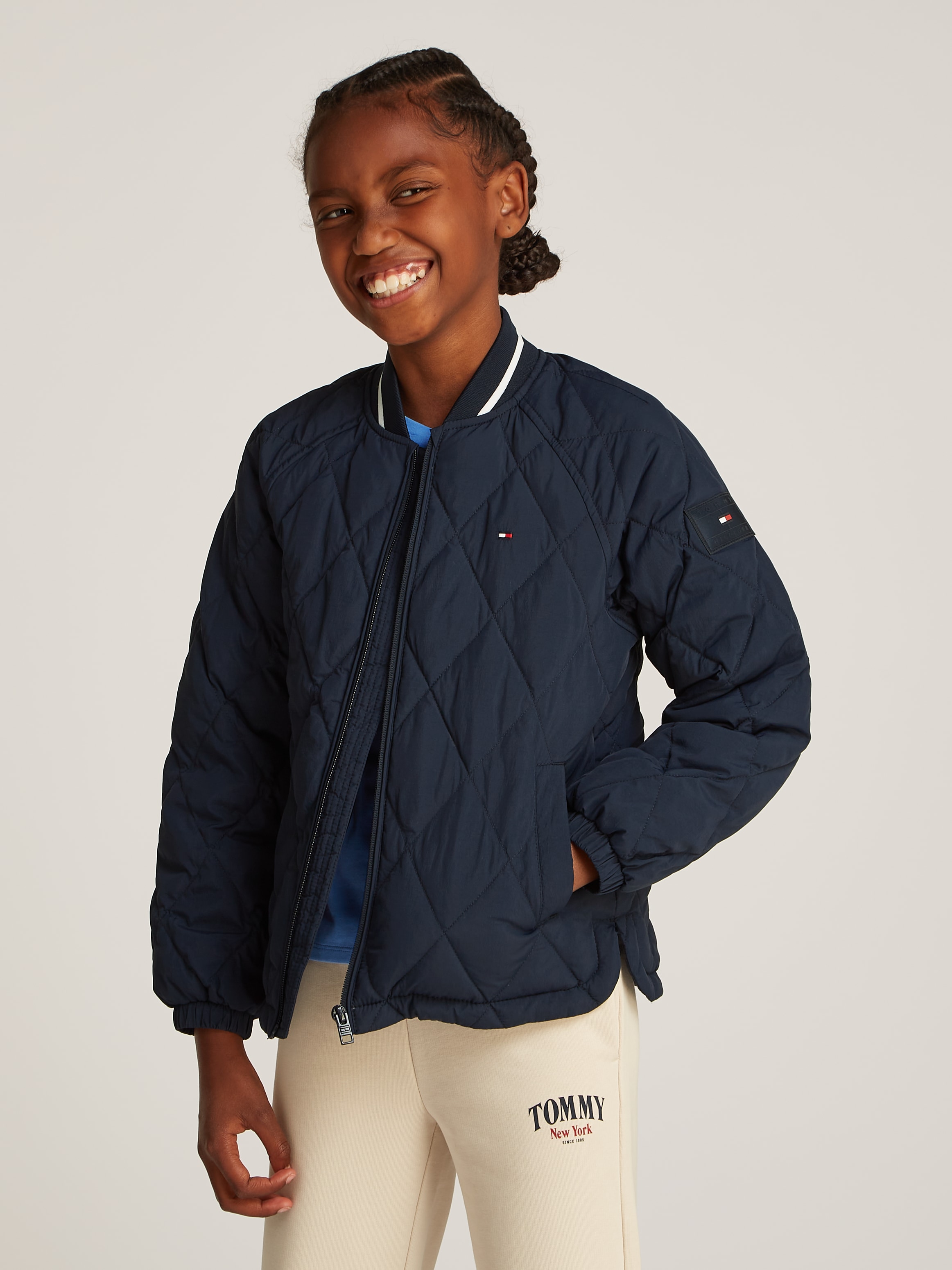 TOMMY HILFIGER Steppjacke »U QUILTED JACKET«, mit wärmender Wattierung