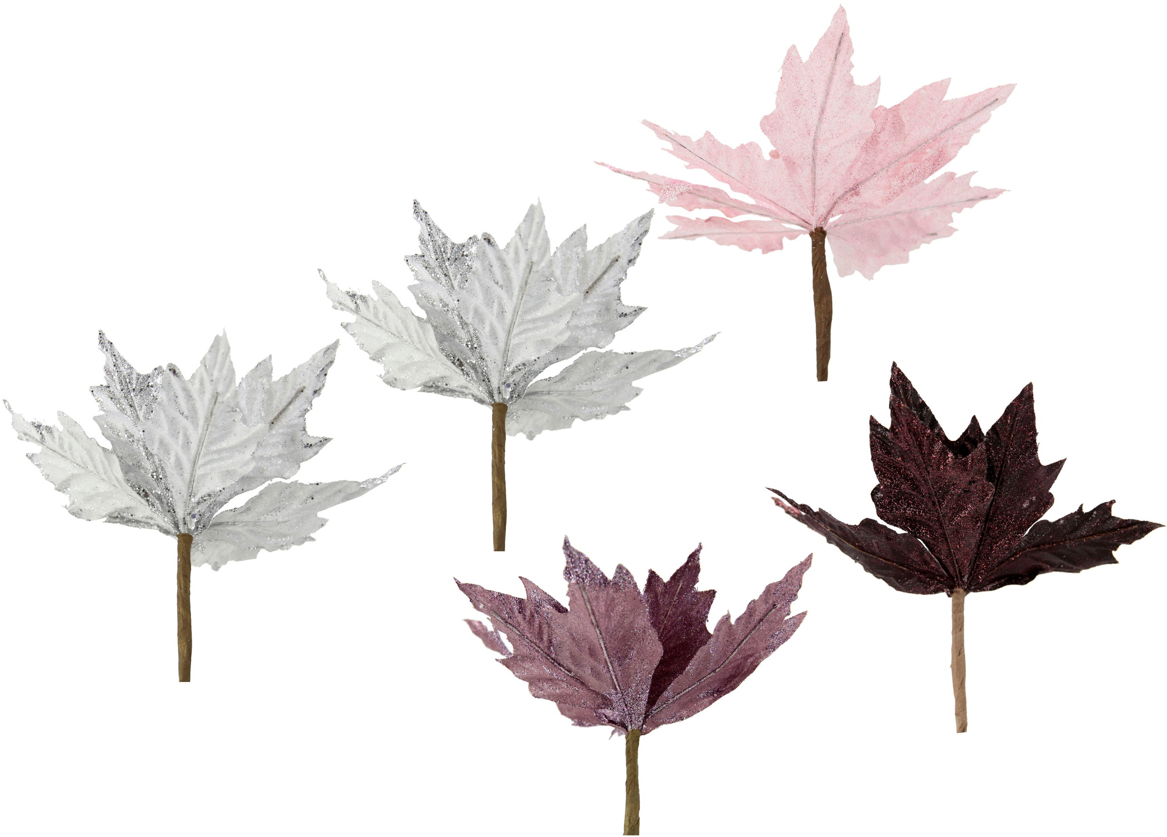 I.GE.A. Kunstblume »Poinsettia«, Kunstblume, Dekoblume, 5er Set