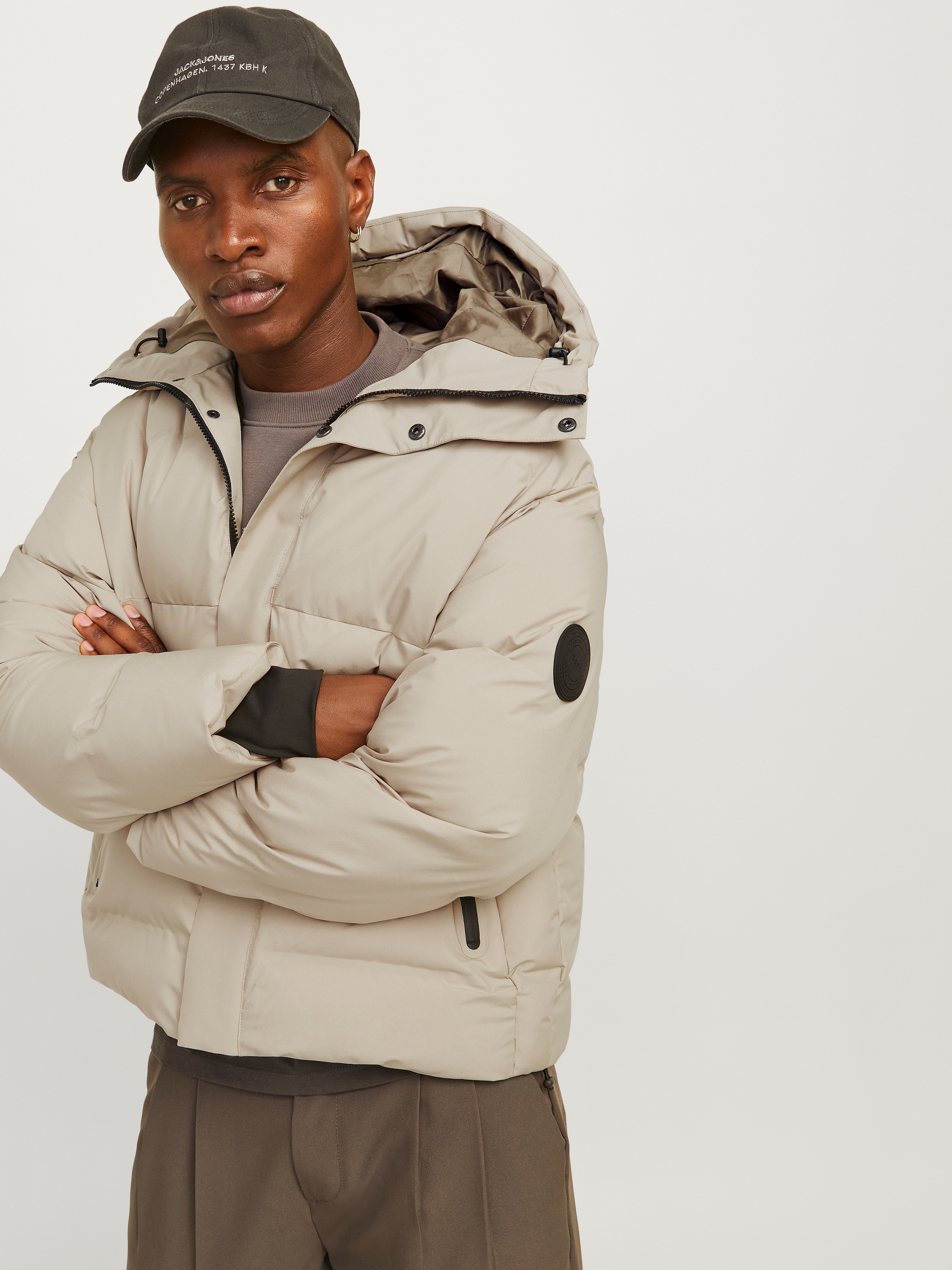 Jack & Jones Steppjacke »JCOALPHA PUFFER SN«, mit Kapuze