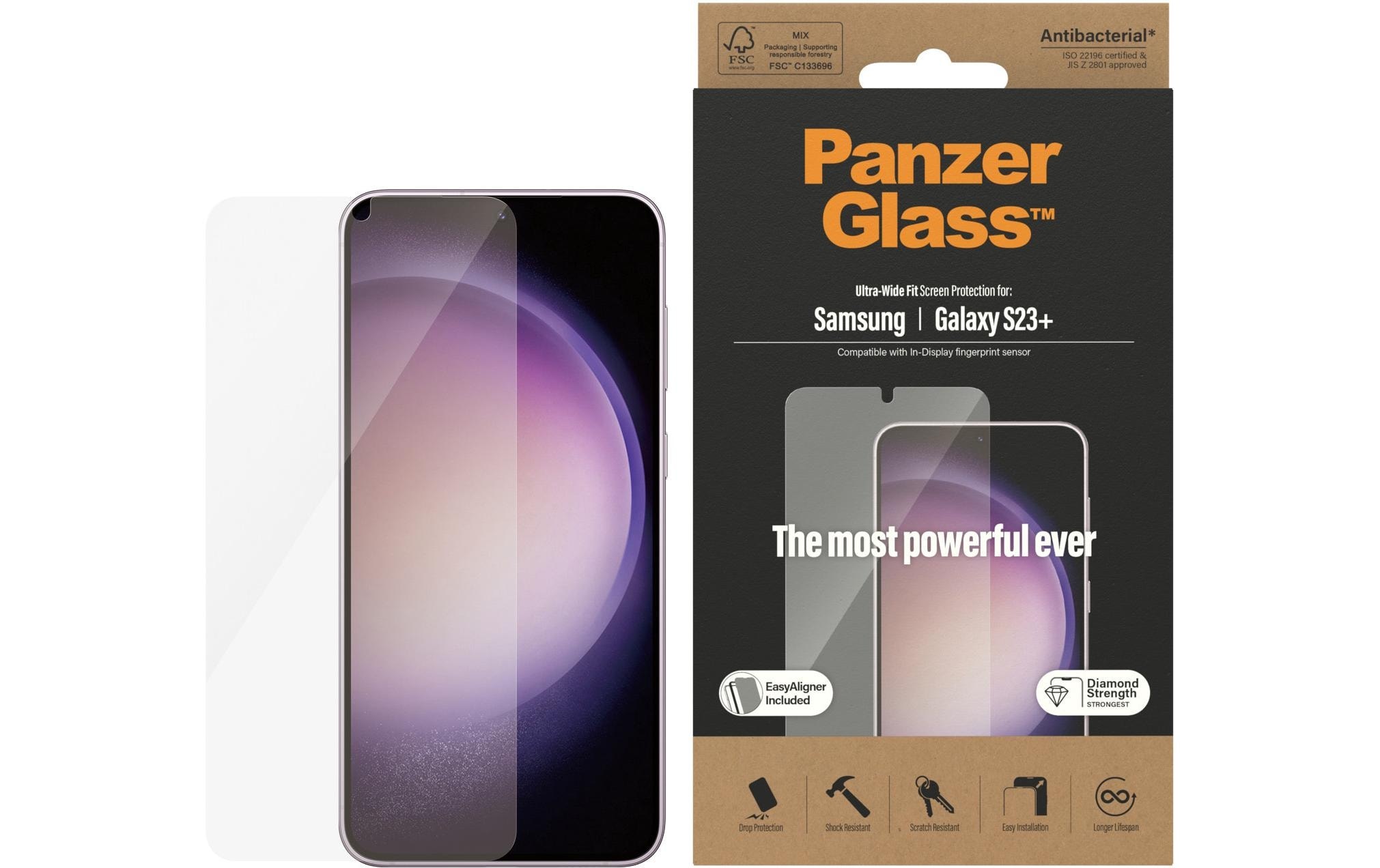 PanzerGlass Displayschutzglas »Ultra«, für Galaxy S23+, (1 St.)