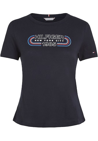 T-Shirt »SLIM TRACK HILFIGER C-NK SS«