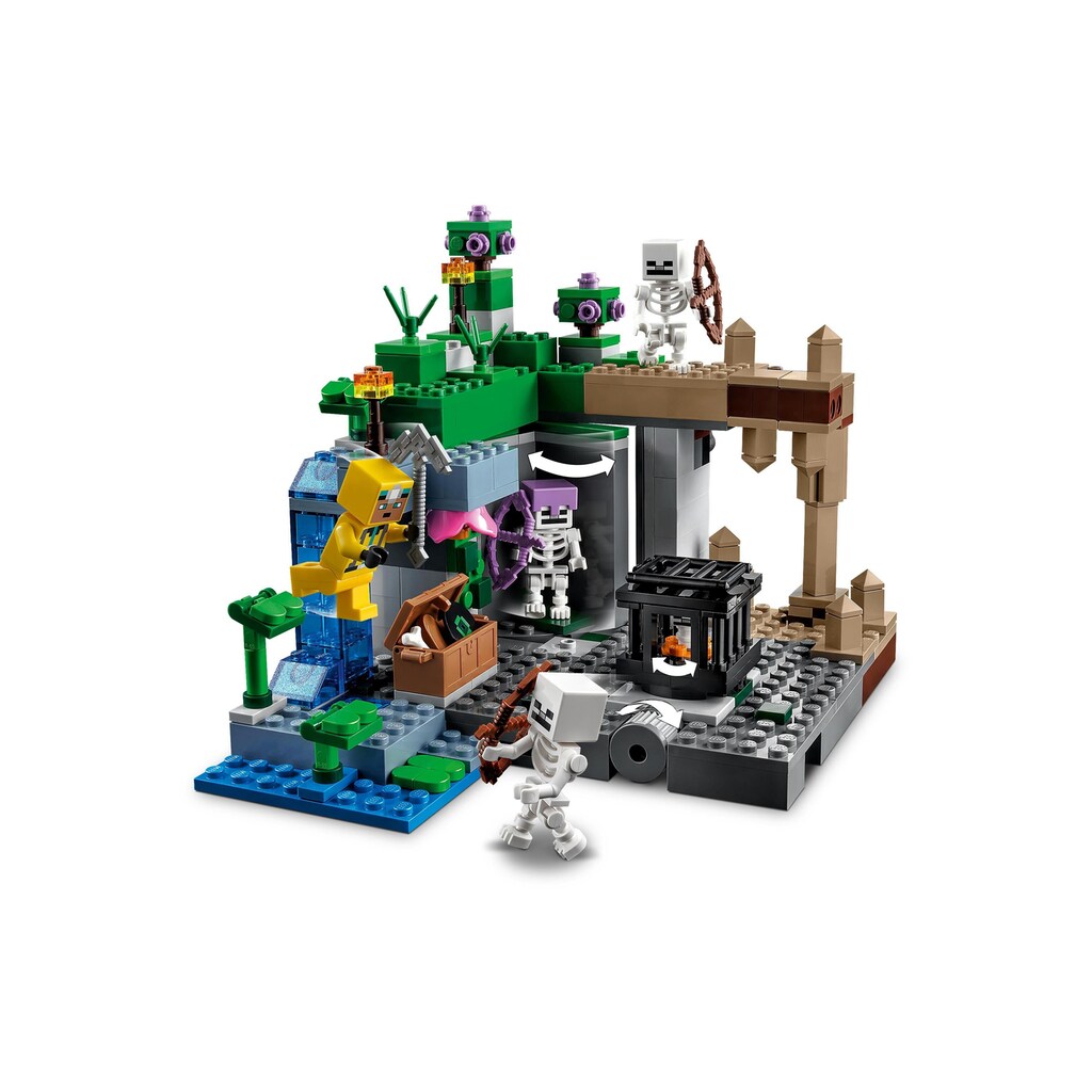 LEGO® Konstruktionsspielsteine »LEGO Minecraft Das Skelettverlies«, (364 St.)