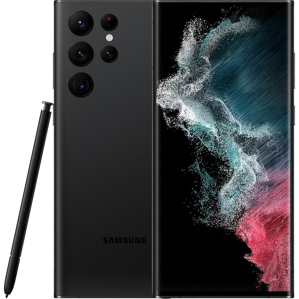 Samsung Smartphone »Galaxy S22 Ultra«, Phantom Black, 17,3 cm/6,8 Zoll, 128 GB Speicherplatz, 108 MP Kamera