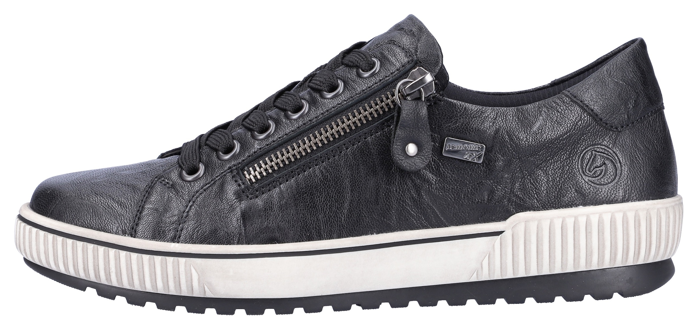 Remonte Plateausneaker, Freizeitschuh, Halbschuh, Schnürschuh mit Aussenreissverschluss