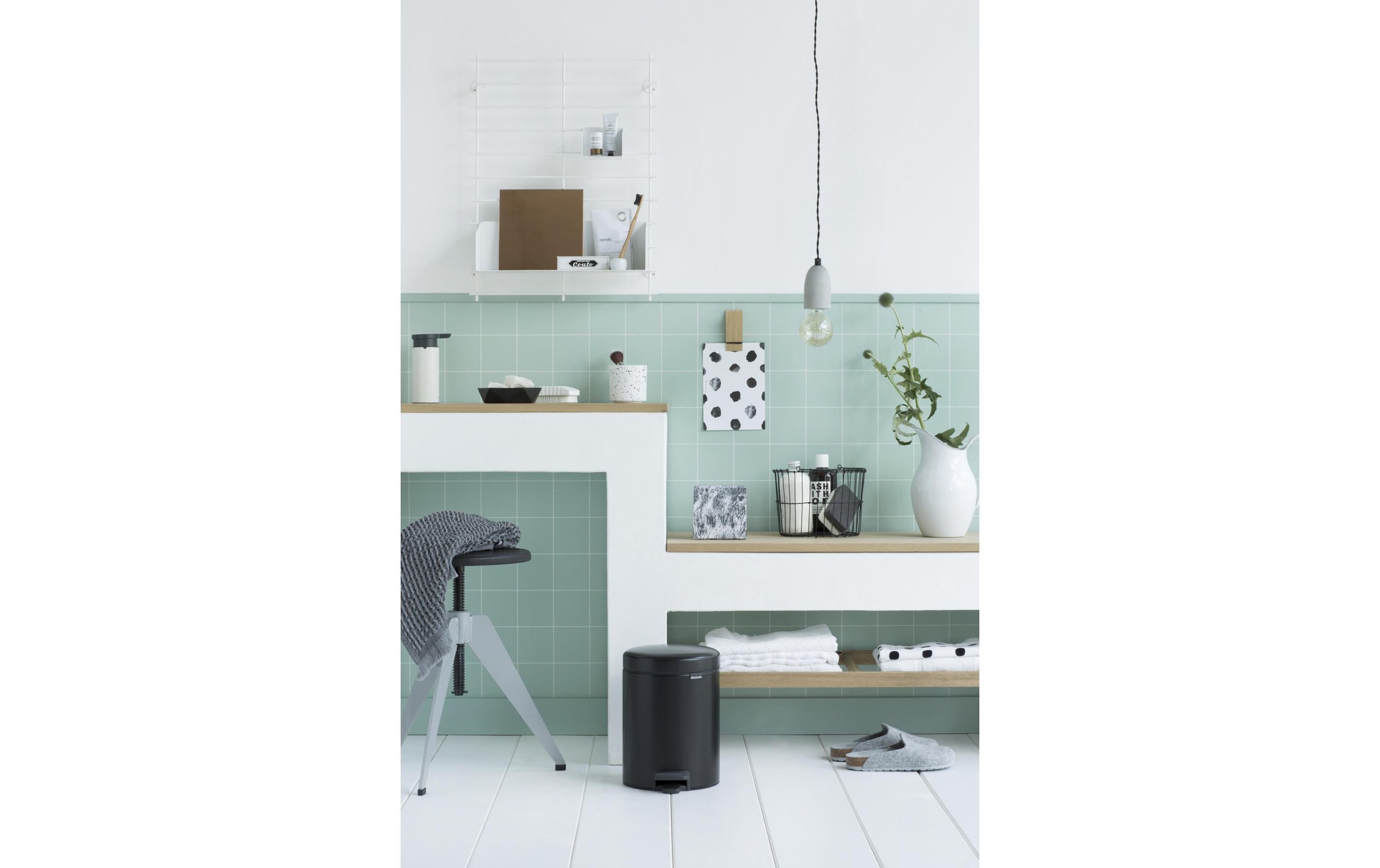Brabantia Kosmetikeimer »NewIcon 5 l, Matt Black«, 1 Behälter
