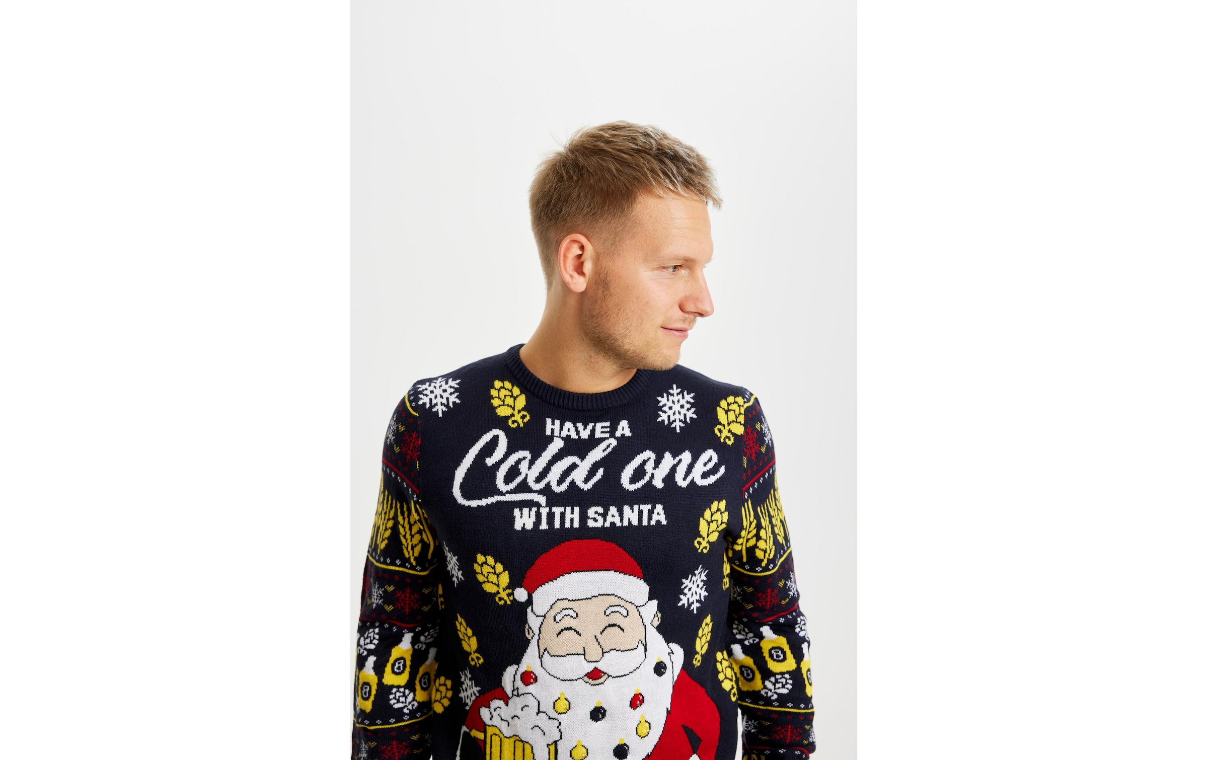 Weihnachtspullover »Christmas Sweats Have a Cold One With Santa«