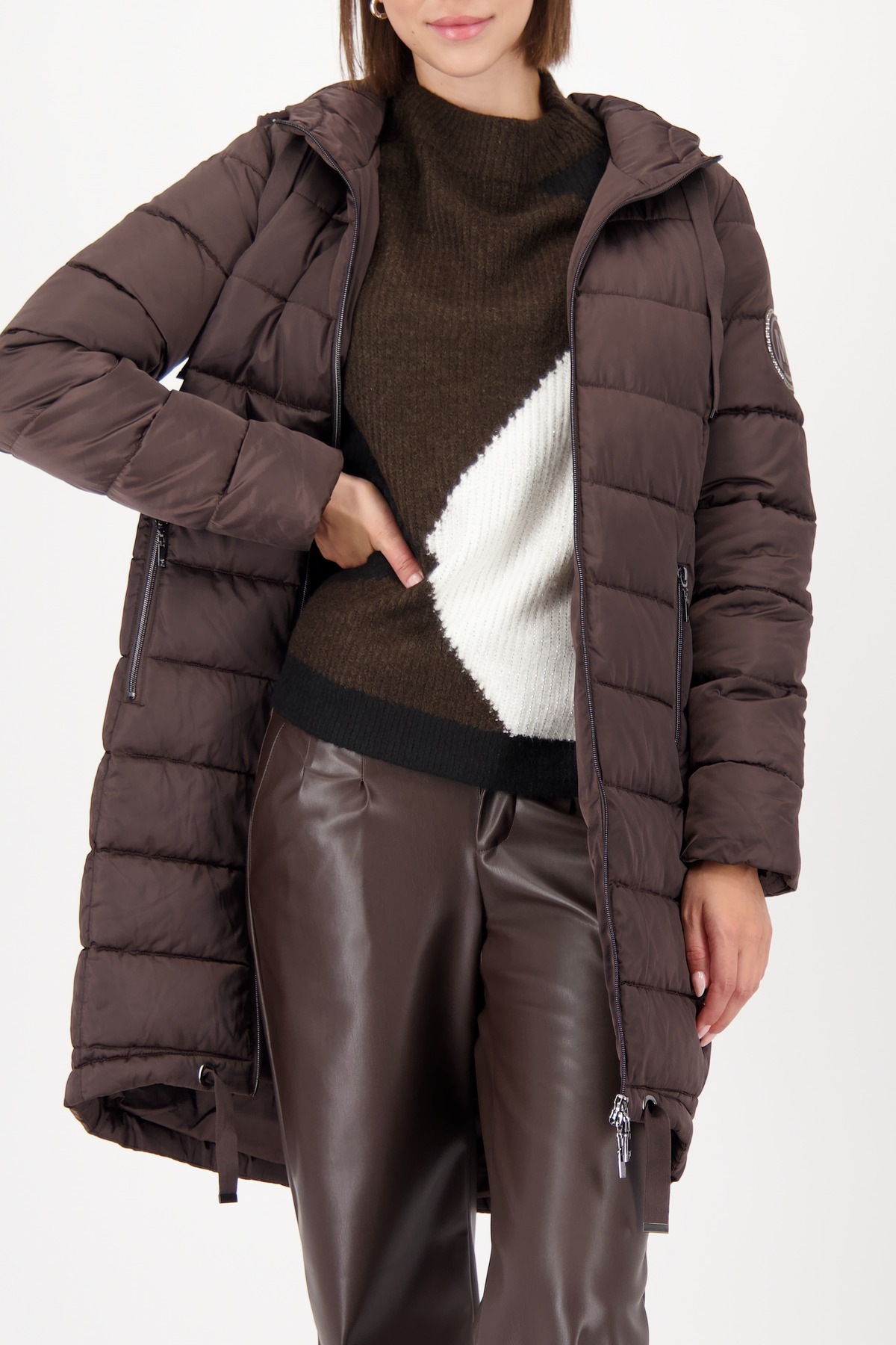 Monari Steppmantel Regular fit mit Kapuze
