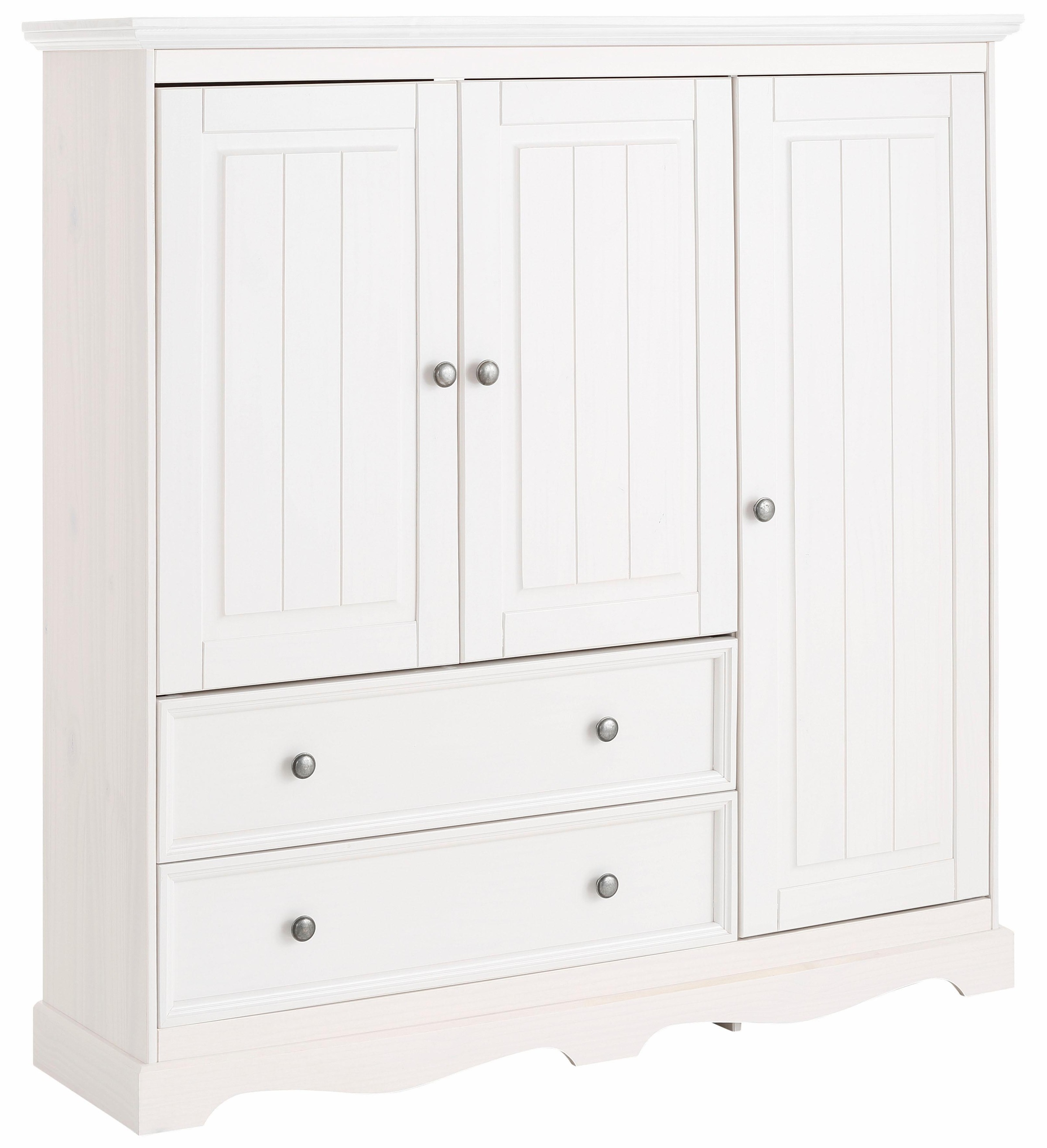 GOODproduct Kleiderschrank »Melissa, Kinderkleiderschrank« Wäscheschrank,aus massivem Kiefer, mit Sockelleiste, Breite 138 cm