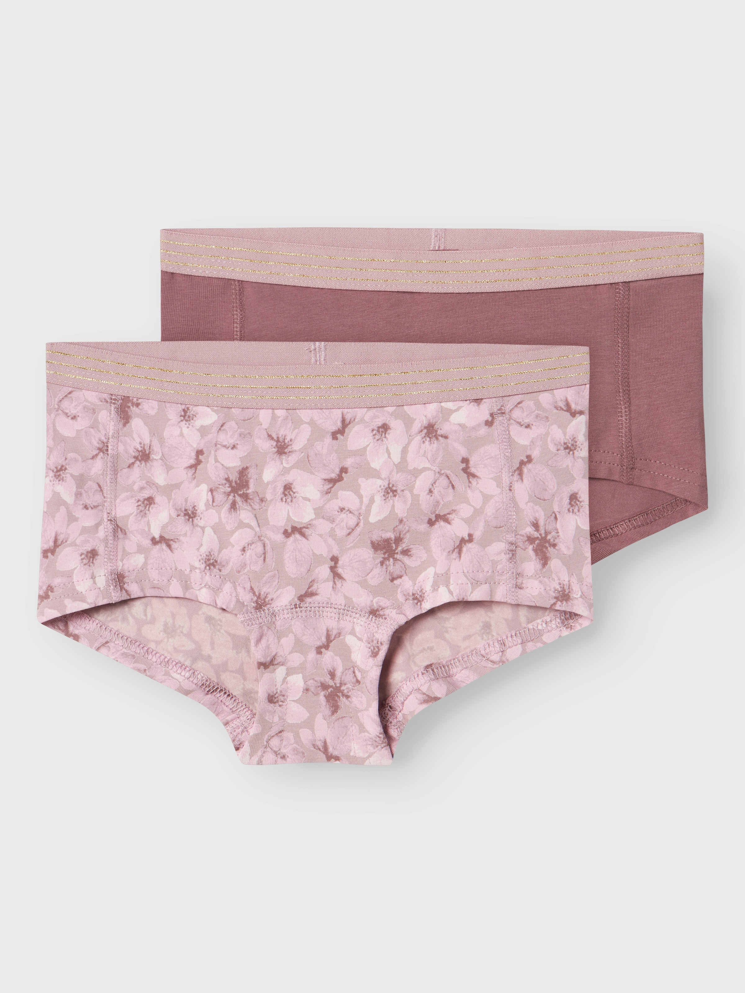 Name It Boxershorts »NKFHIPSTER 2P MAUVE FLOWER NOOS« Packung, 2 Stk.