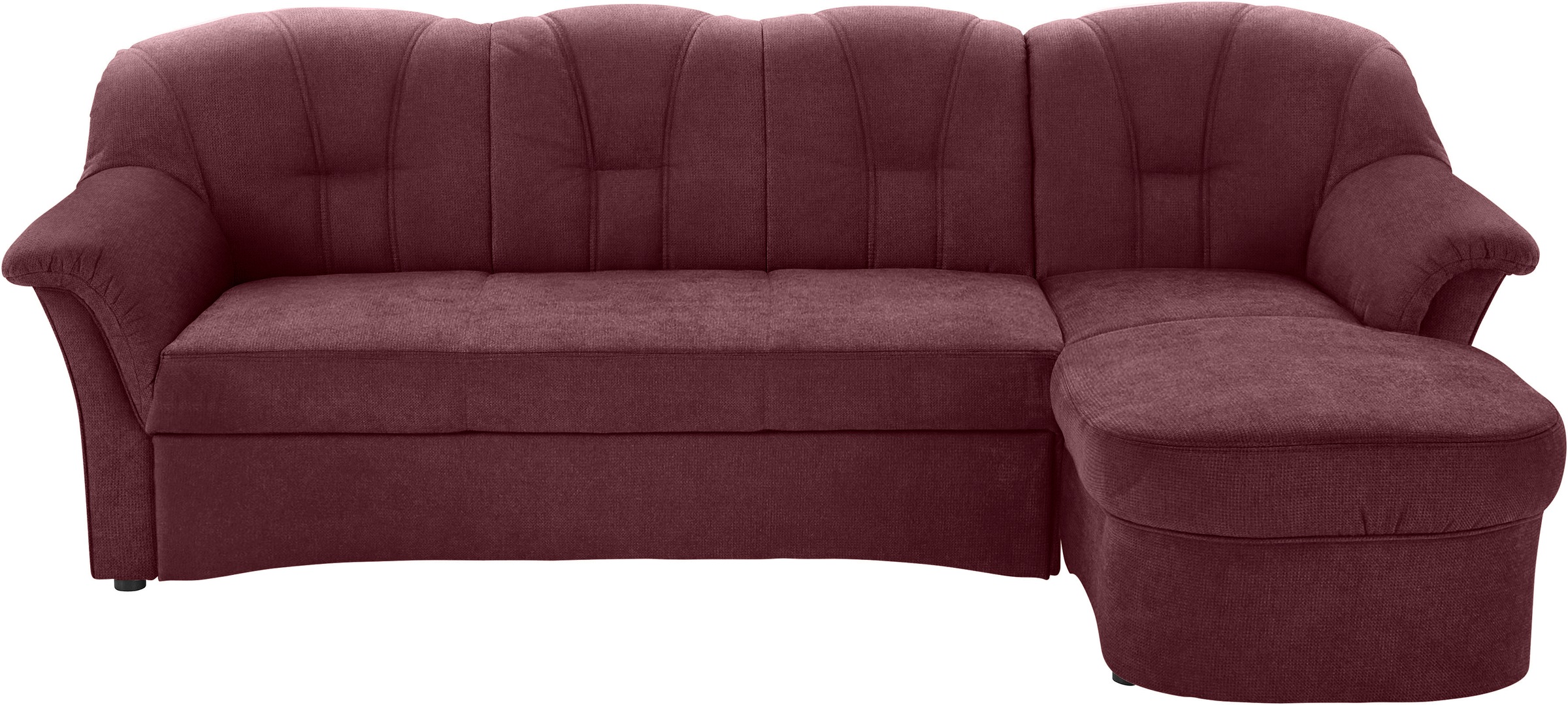 DOMO collection Ecksofa Papenburg L-Form, in grosser Farbvielfalt, wahlweise mit Bettfunktion