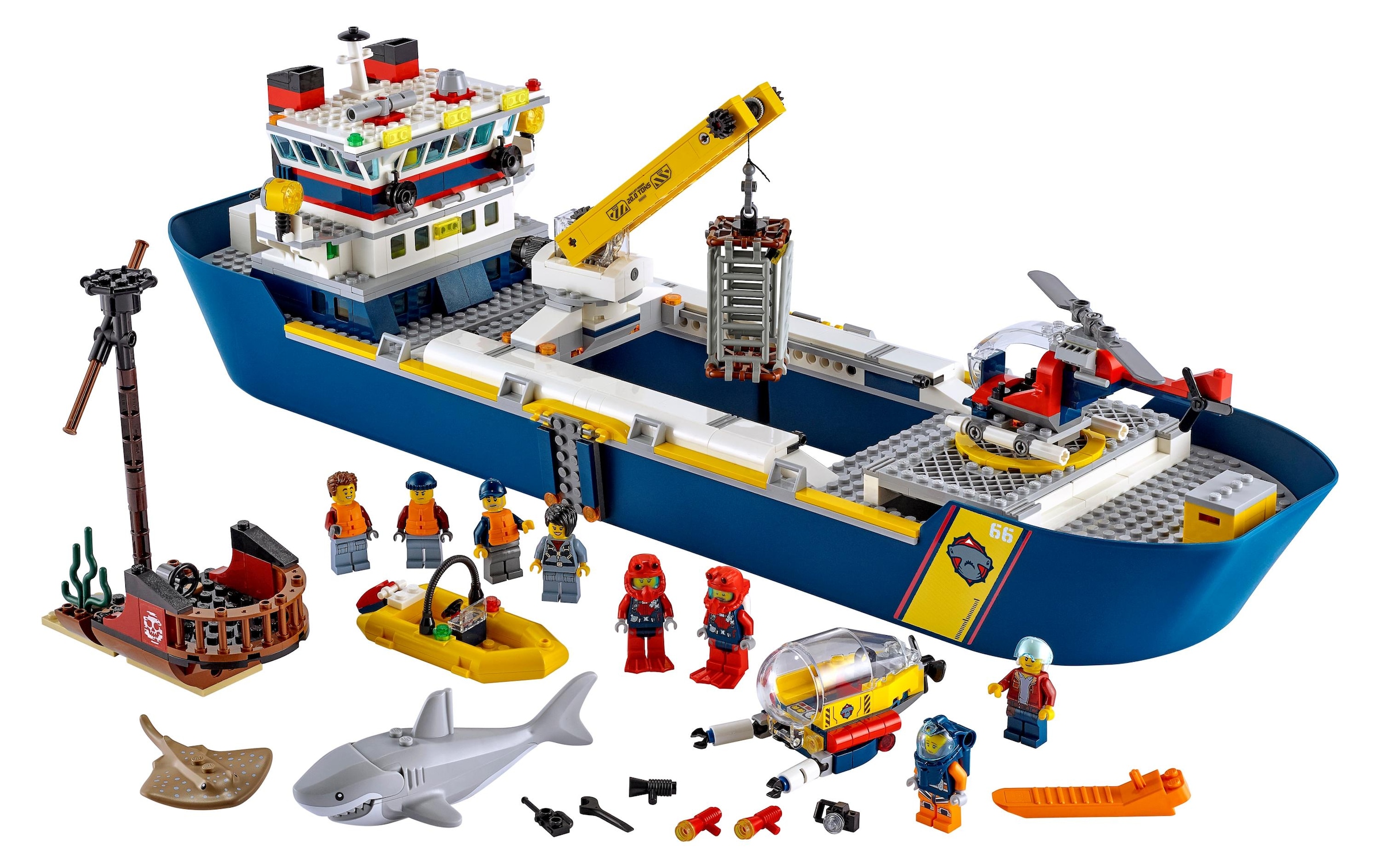 LEGO® Konstruktionsspielsteine »Meeresforschungsschiff 6«
