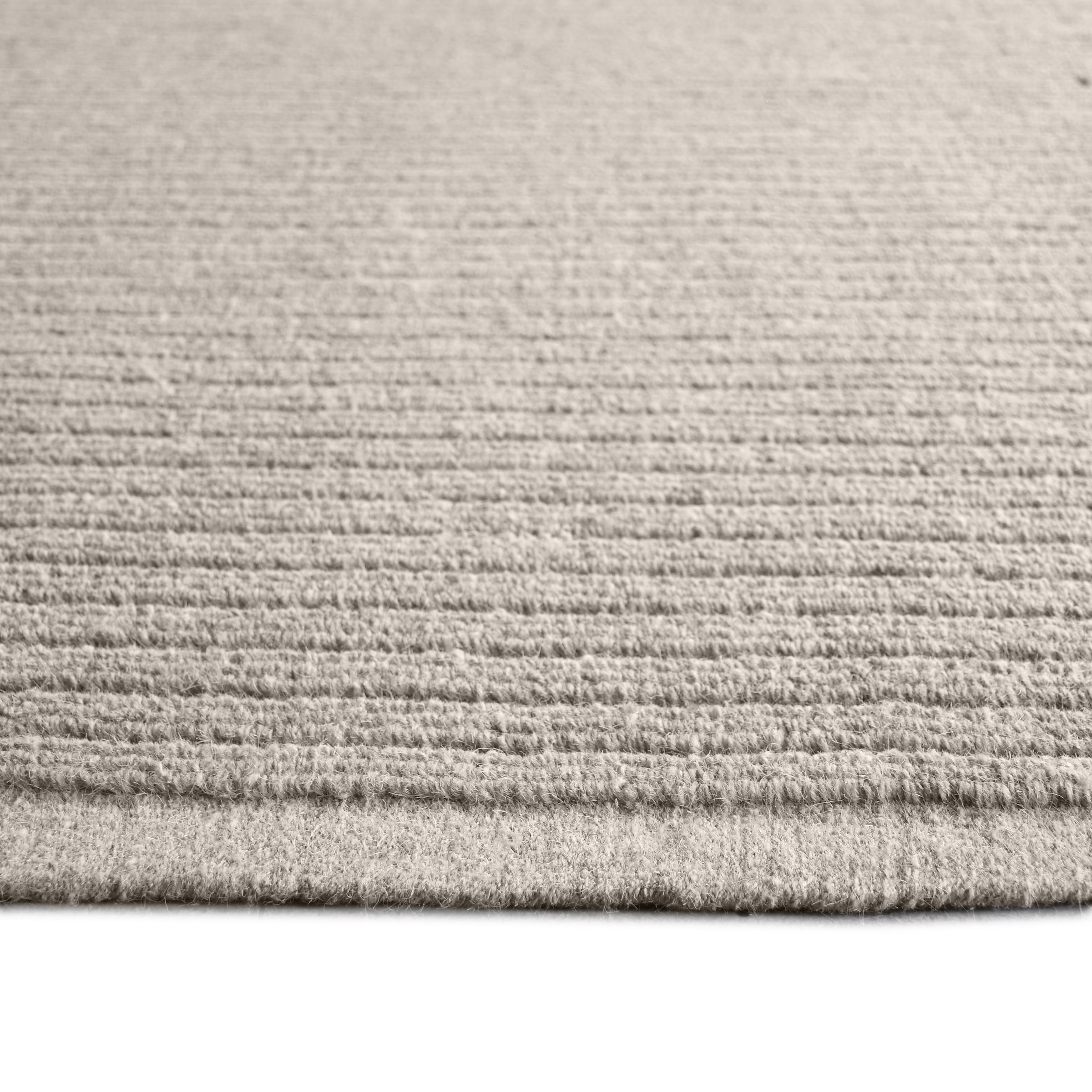 my home Wollteppich »Sola, handgewebt, Wolle, Hoch-Tief-Struktur«, rechteckig, 12 mm Höhe, einfarbig, Wolle, Teppich, Wohnzimmer, Schlafzimmer, Esszimmer