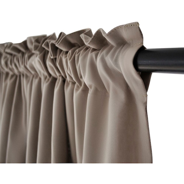❤ Kutti Vorhang »Lene«, (1 St.), Gardine, Baumwolle, mit Volant, einfarbig  bestellen im Jelmoli-Online Shop