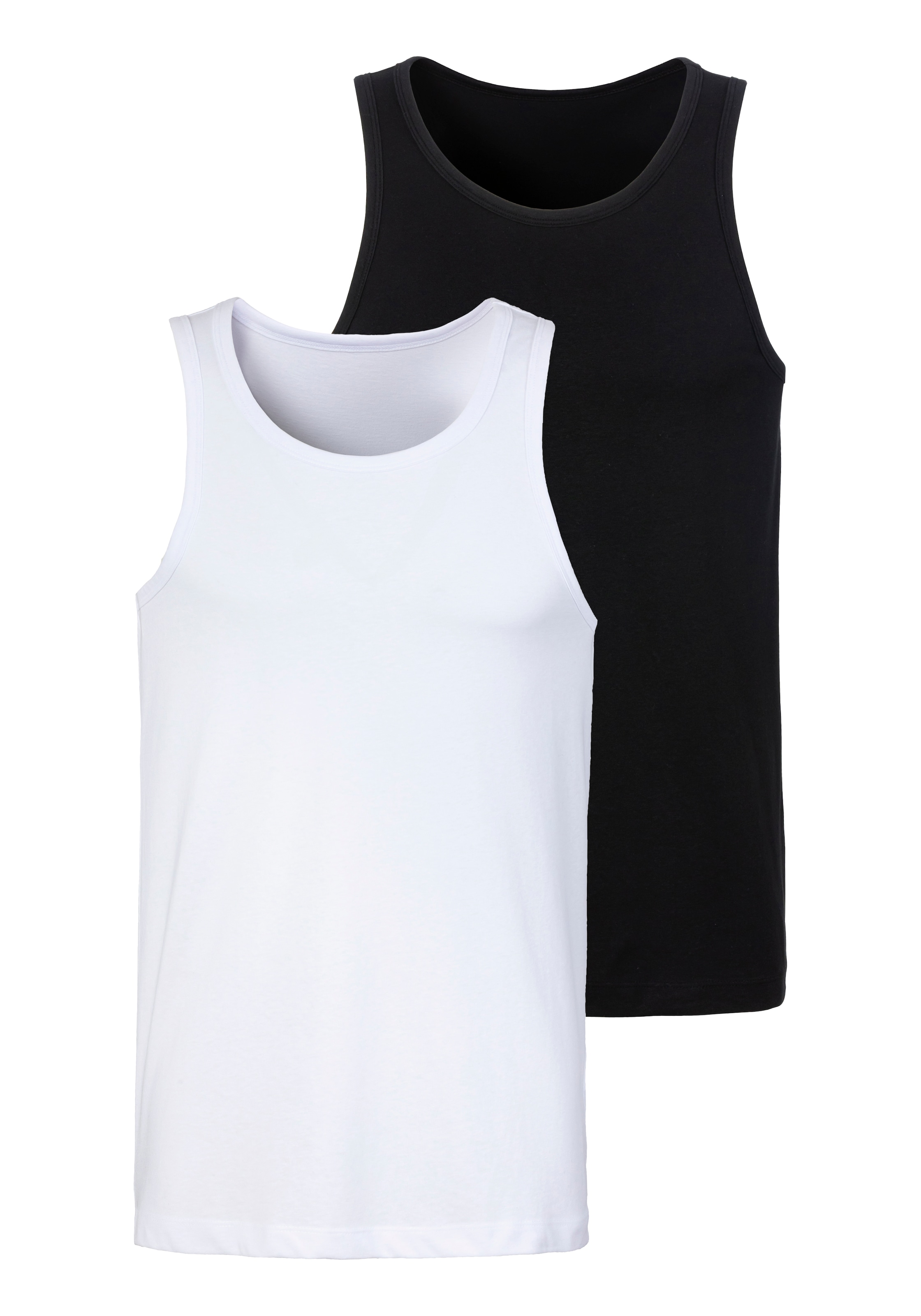 John Devin Tanktop Packung, 2 Stk. in schöner Melange-Optik