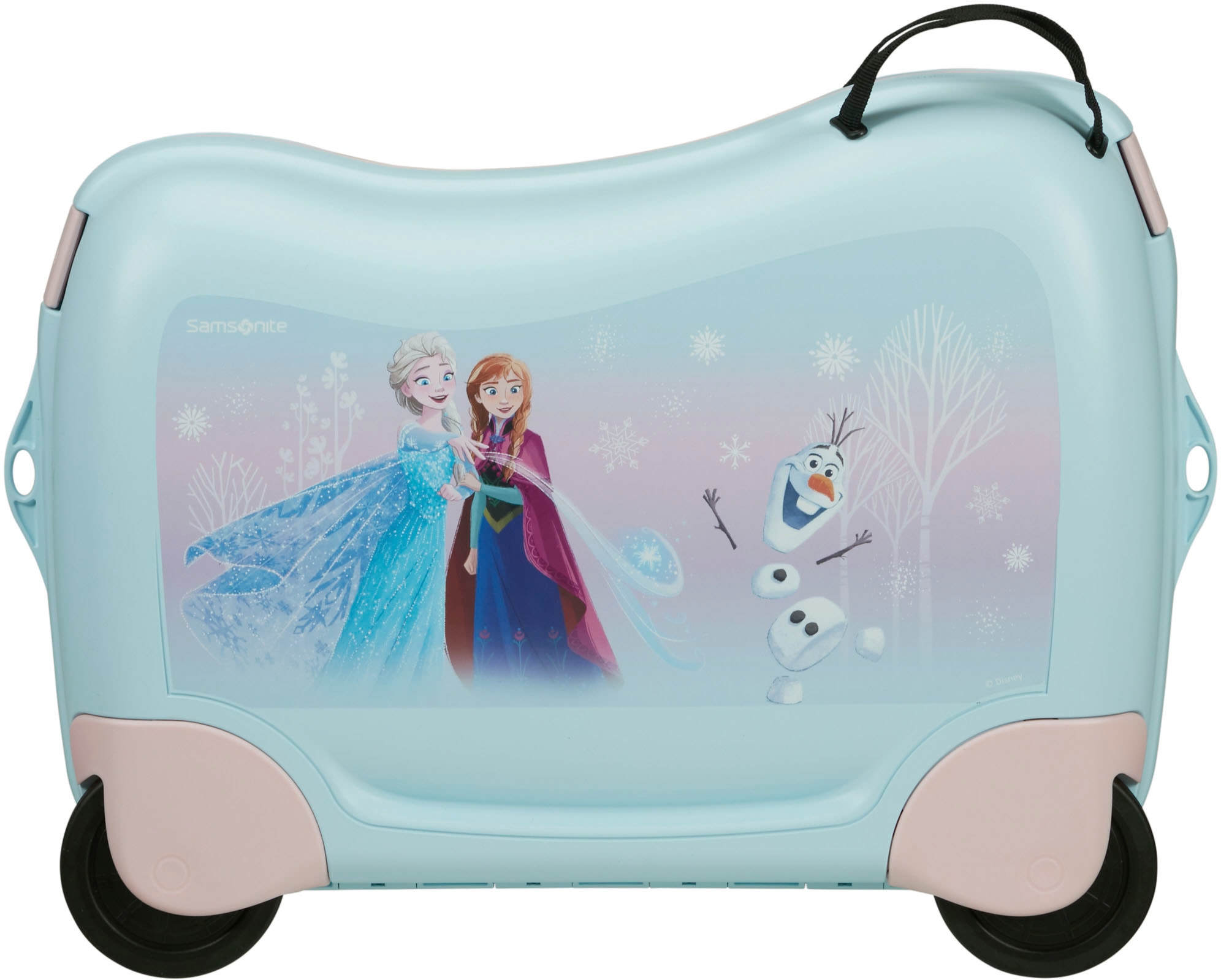 Samsonite Kinderkoffer »Dream2Go Ride-on Trolley, Disney Frozen«, 4 St. Rollen, Kinderreisekoffer Handgepäck zum sitzen und ziehen