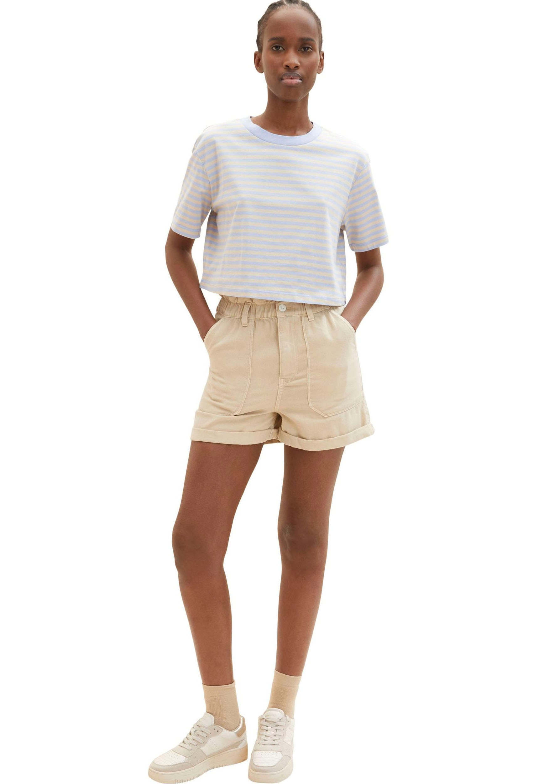 TOM TAILOR Denim T-Shirt, Bauchfrei