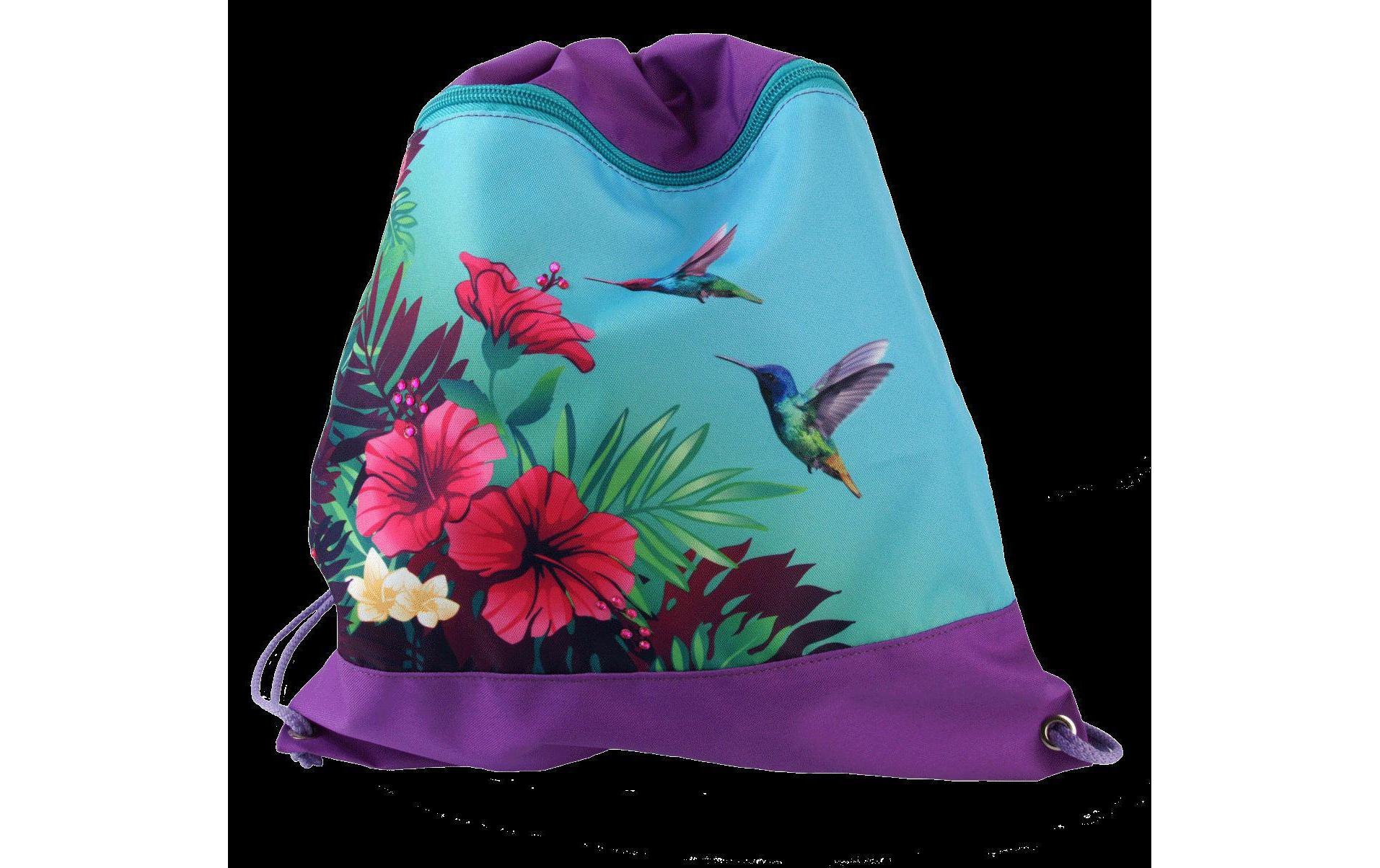 Funki Schulranzen »Blume, Vogel«, Inhalt: Schulrucksack, Schüleretui gefüllt mit Faber-Castell-Produkten