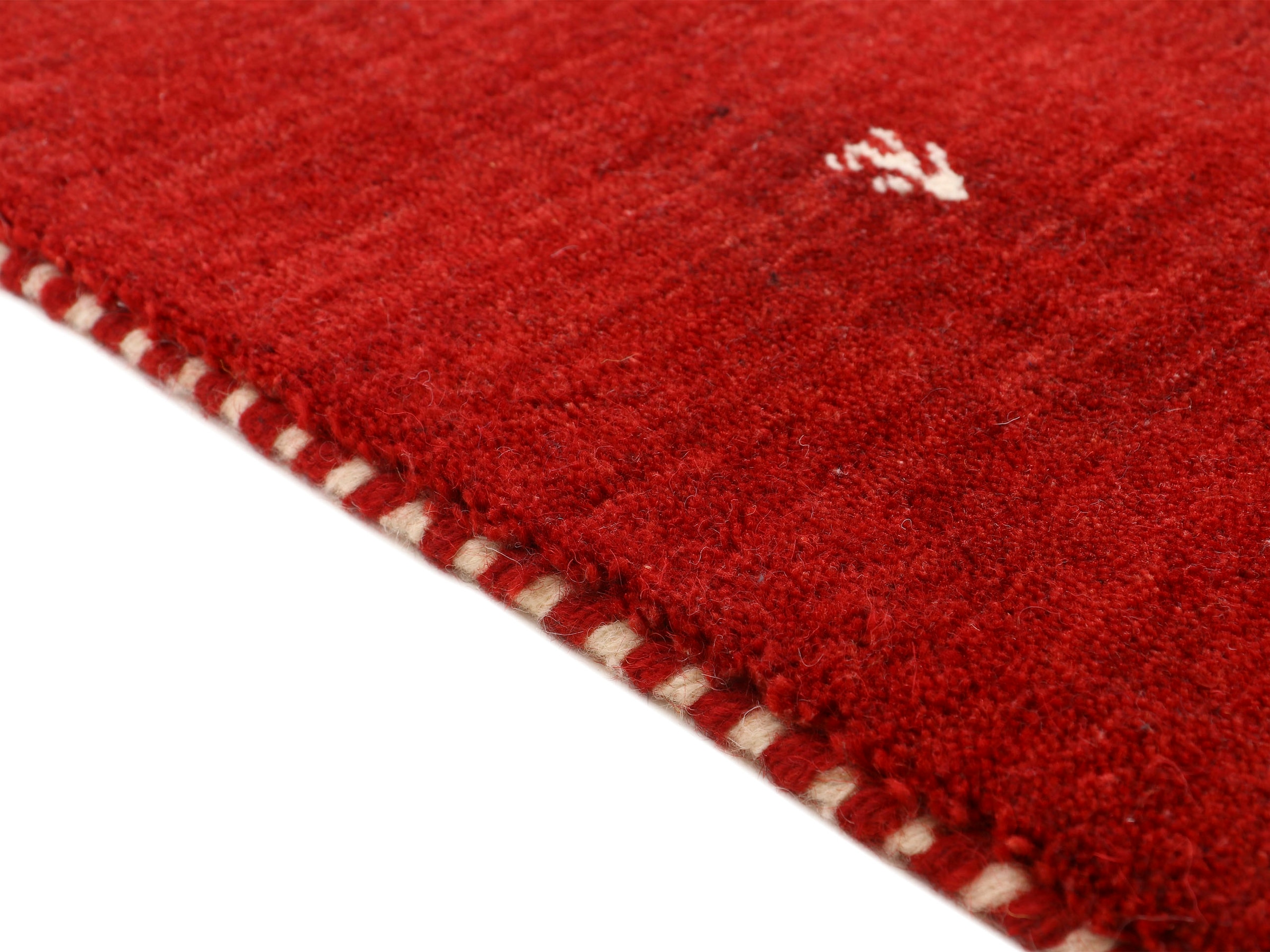 carpetfine Wollteppich »Gabbeh Uni, auch als Läufer und Rund erhältlich«, rechteckig, 15 mm Höhe, reine Wolle, handgewebt, Gabbeh Loom Tiermotiv, grosse Farbauswahl