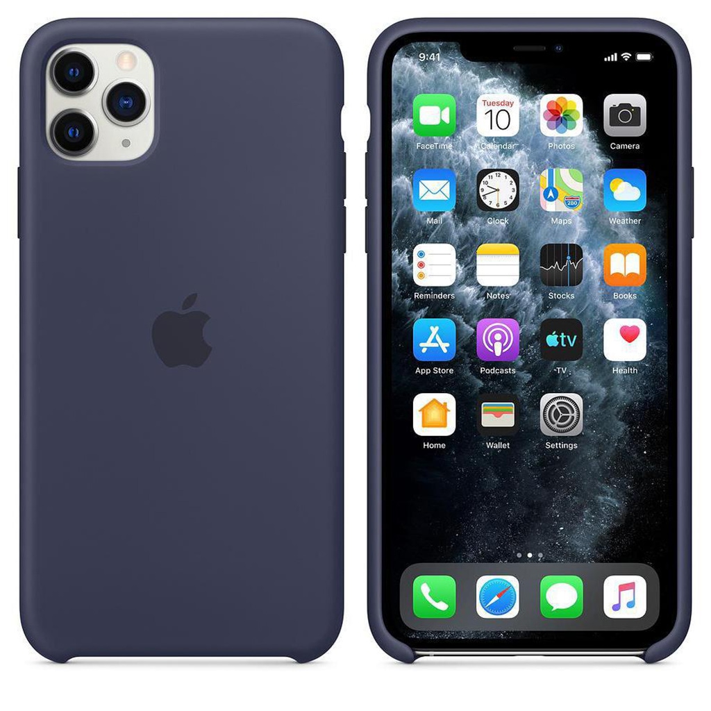 Apple Smartphone-Hülle »Apple iPhone 11 Pro Max Silicone Case M Blu«, iPhone 11 Pro Max, 16,5 cm (6,5 Zoll), MWYW2ZM/A