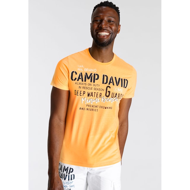 CAMP DAVID Print-Shirt, mit Rundhalsausschnitt online kaufen |  Jelmoli-Versand