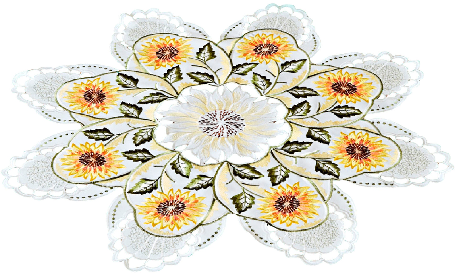 mit online Lifestyle Mitteldecke Jelmoli-Versand St.), | »Sonnenblumen«, kaufen Digitaldruck Delindo (1