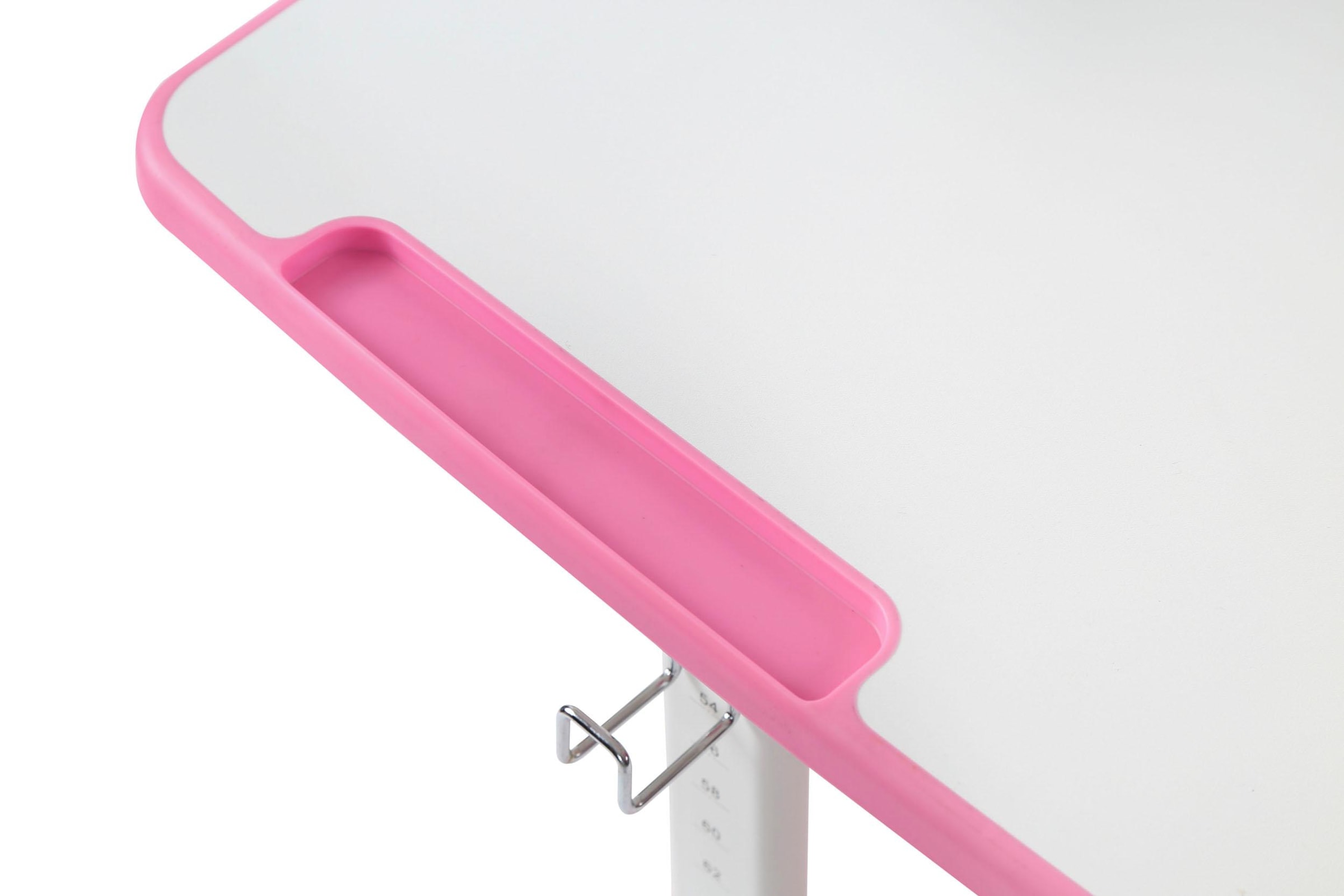Vipack Kinderschreibtisch »Comfortline, mit Höhenverstellung inkl. Taschen- u. Becherhalter«, (Set, B/H/T ca. 70x54-76x47,4cm, verschiedene Farben, mit Griffelschublade), inkl. Stuhl und verstellbarer Schreibplatte, praktische Funktionen