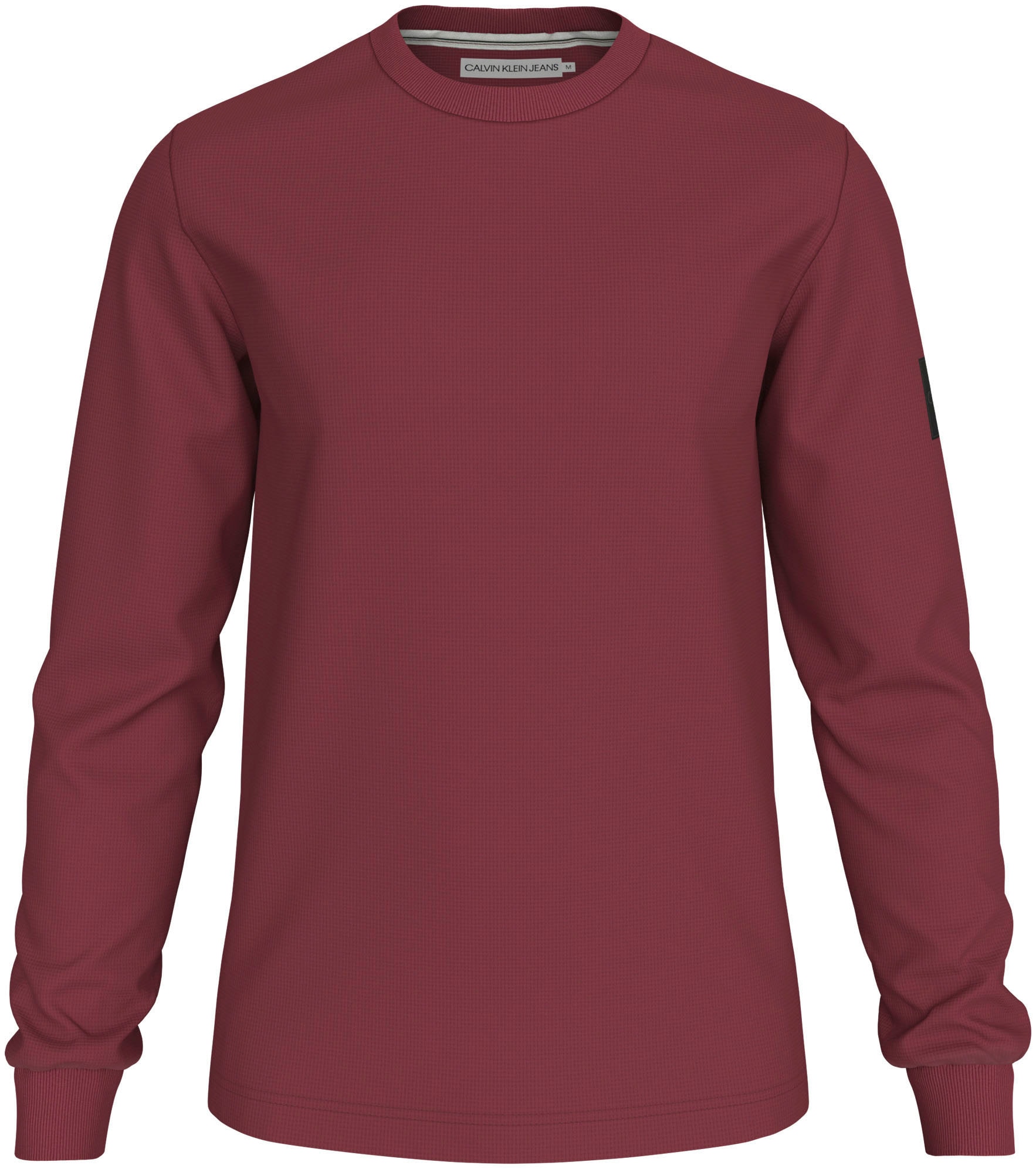 Calvin Klein Jeans Langarmshirt »BADGE WAFFLE LS TEE«, mit Logopatch online  shoppen | Jelmoli-Versand