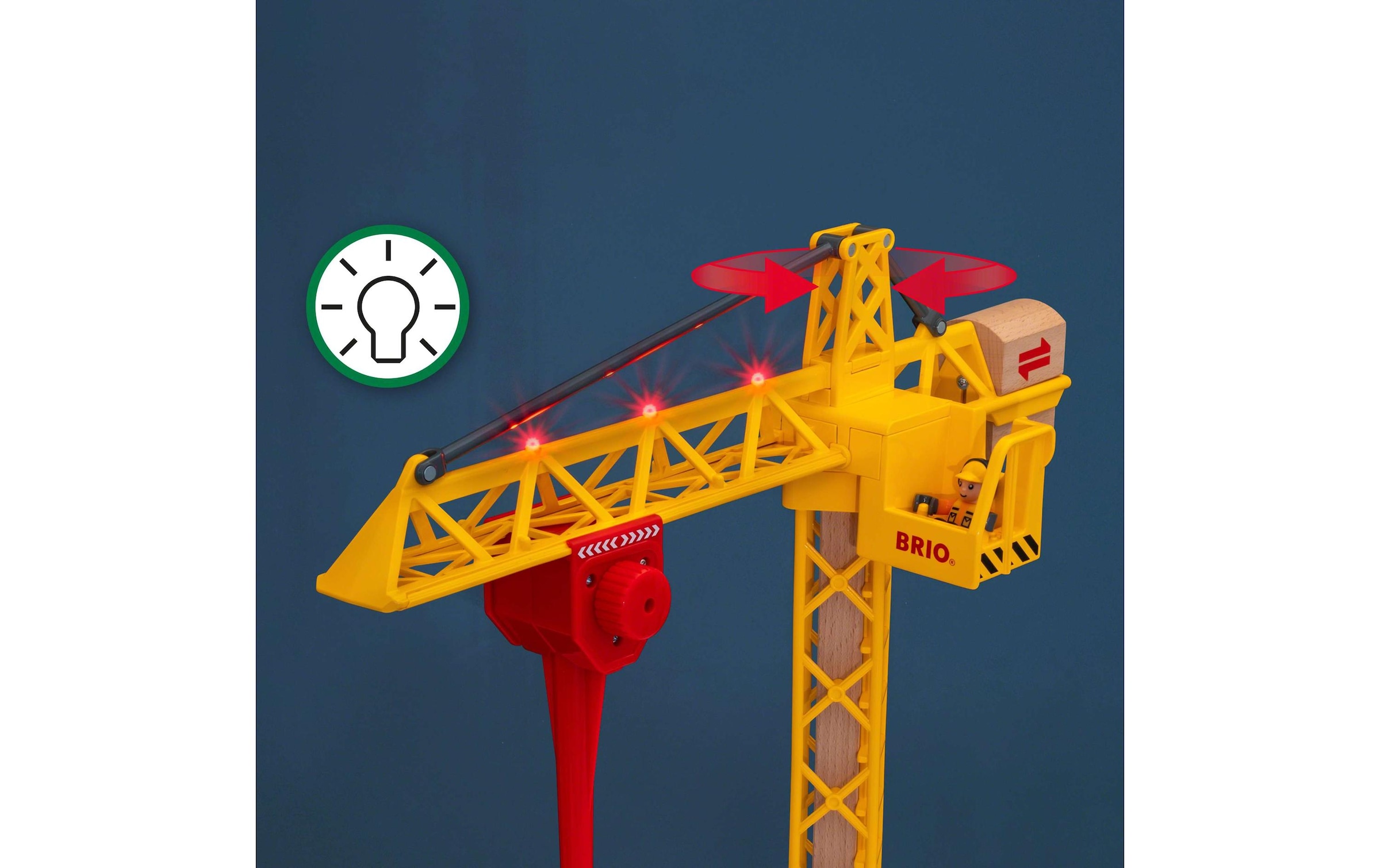 BRIO® Spielzeug-Eisenbahn »Baukran«