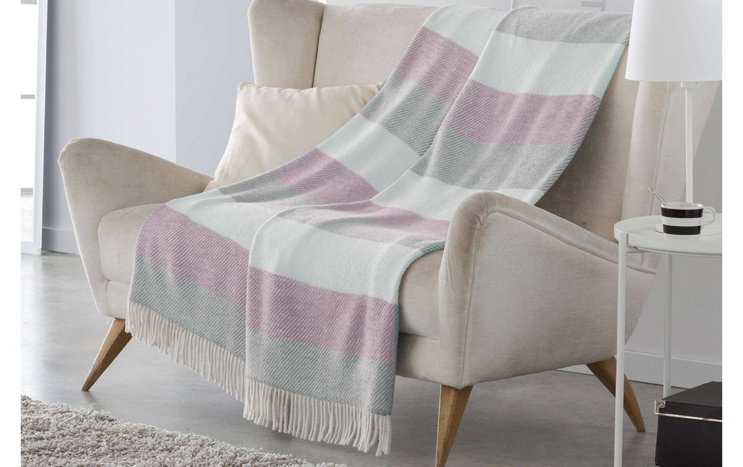 Hubatka TEXTIL Wohndecke »Streifen 150 x 200 cm«