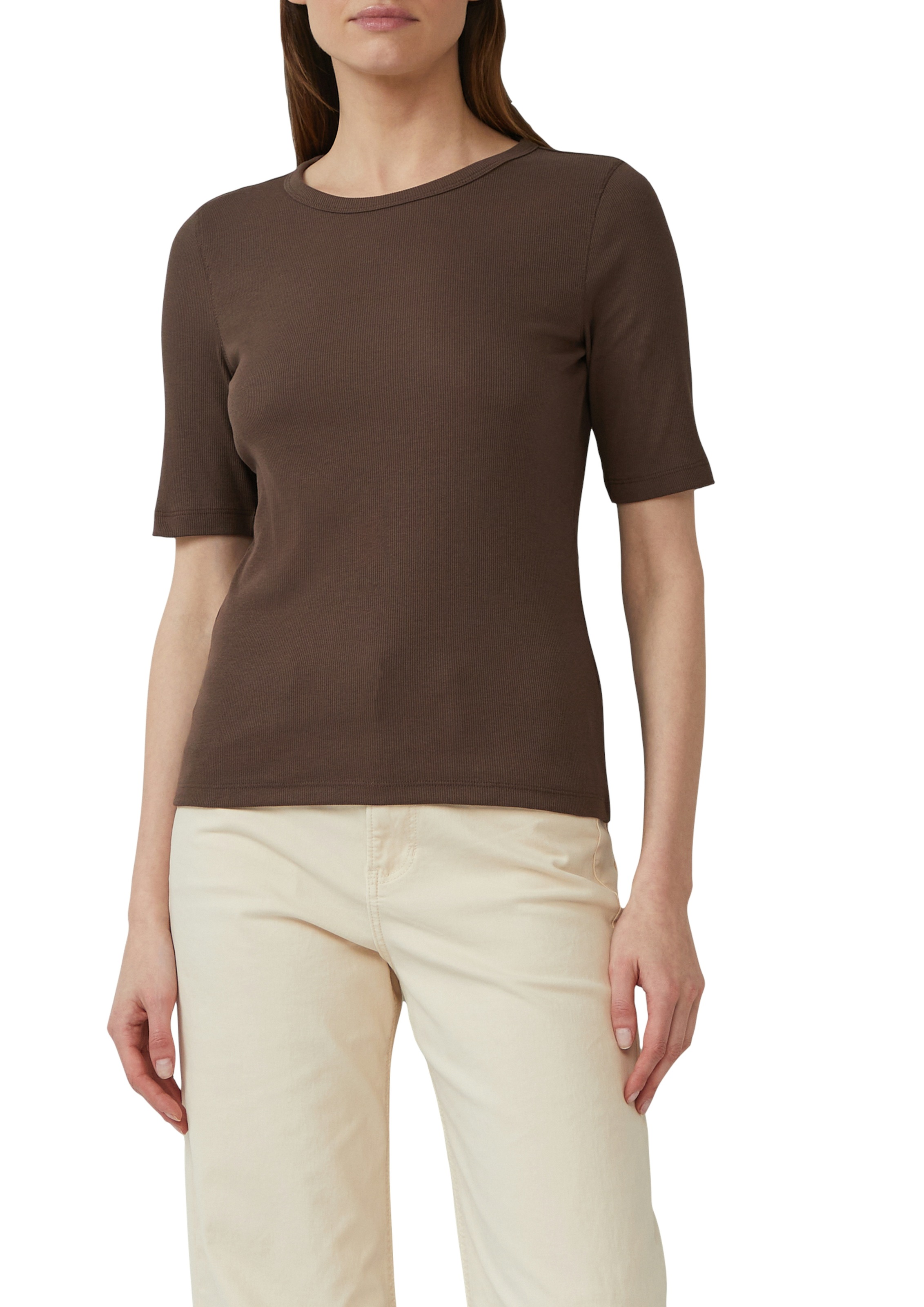 s.Oliver T-Shirt gerippt und mit Stretch