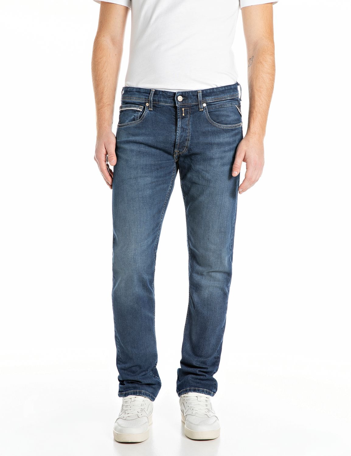 Replay Straight-Jeans »GROVER« in vielen verschiedenen Waschungen, mit Stretch