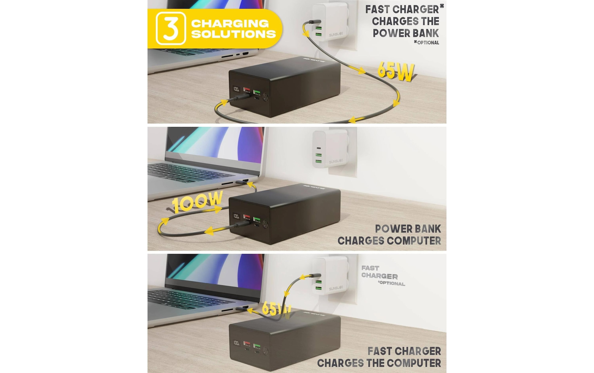 Powerbank »SunSlice Gravity 40 - Lap 40000 mAh«