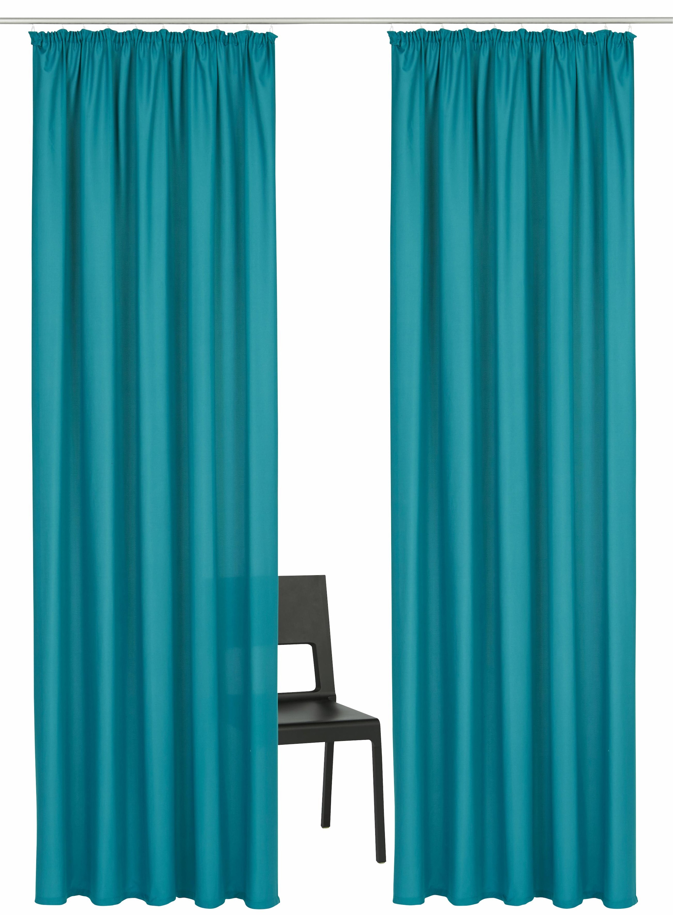 Home affaire Vorhang »Parry«, (2 St.), 2-er Set, blickdicht, monochrom, basic, einfarbig
