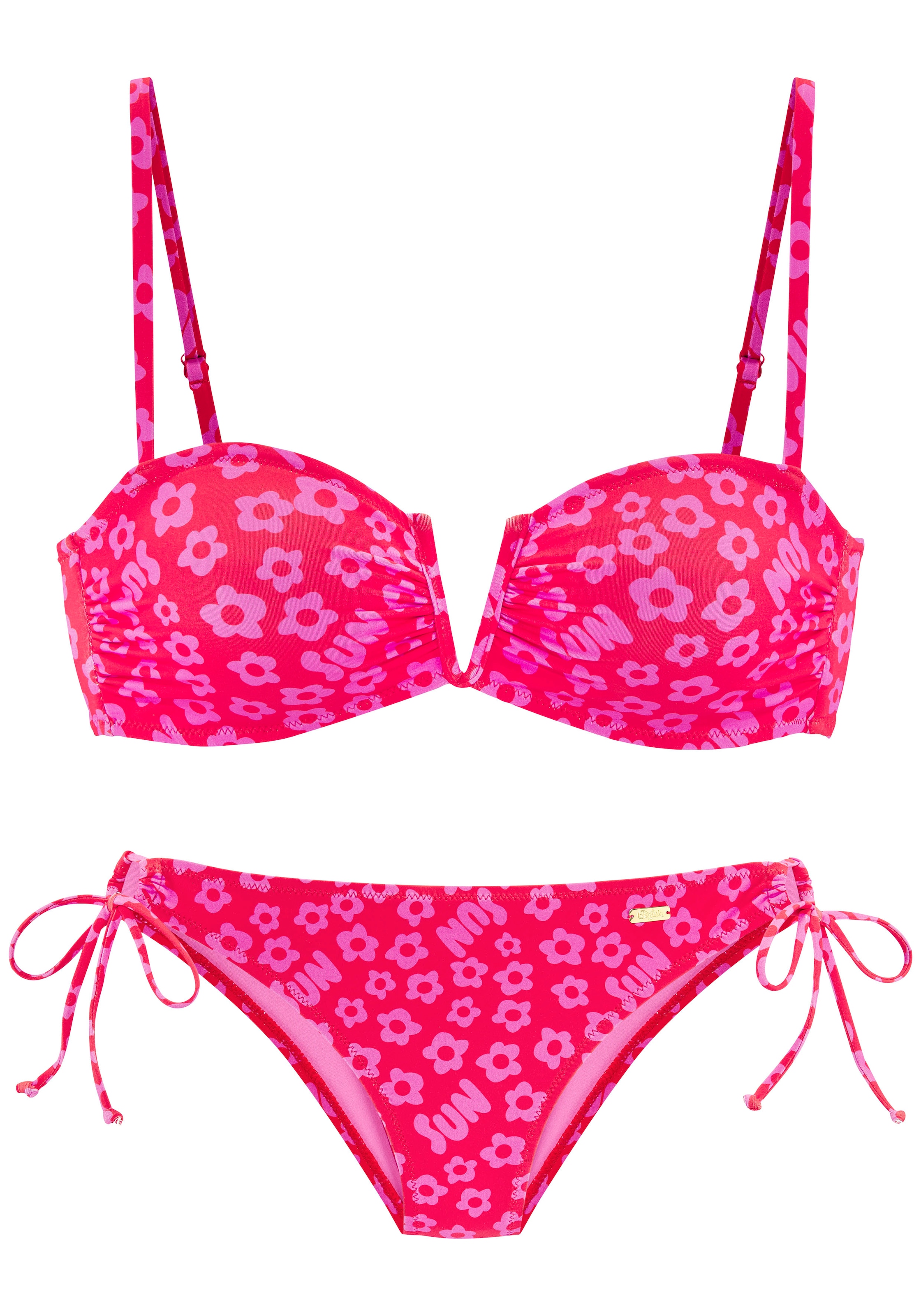 Buffalo Bandeau-Bikini, mit V-Ausschnitt