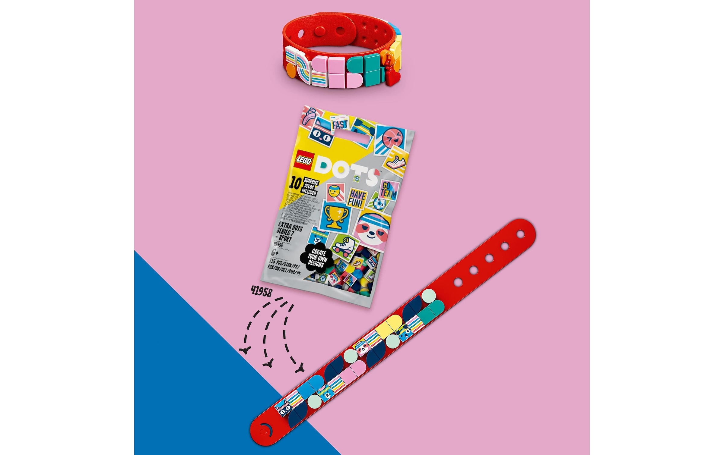LEGO® Spielbausteine »Regenbogen Armband«, (37 St.)